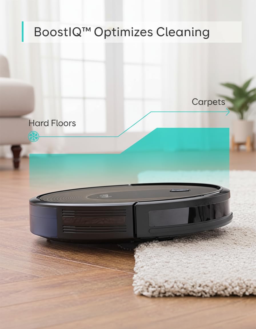 eufy 11S MAX Robot Vacuum Cleaner, Super Thin, Quiet | Self-Charging, Easy to use, Cleans Hard Floors to Medium-Pile Carpets, Black