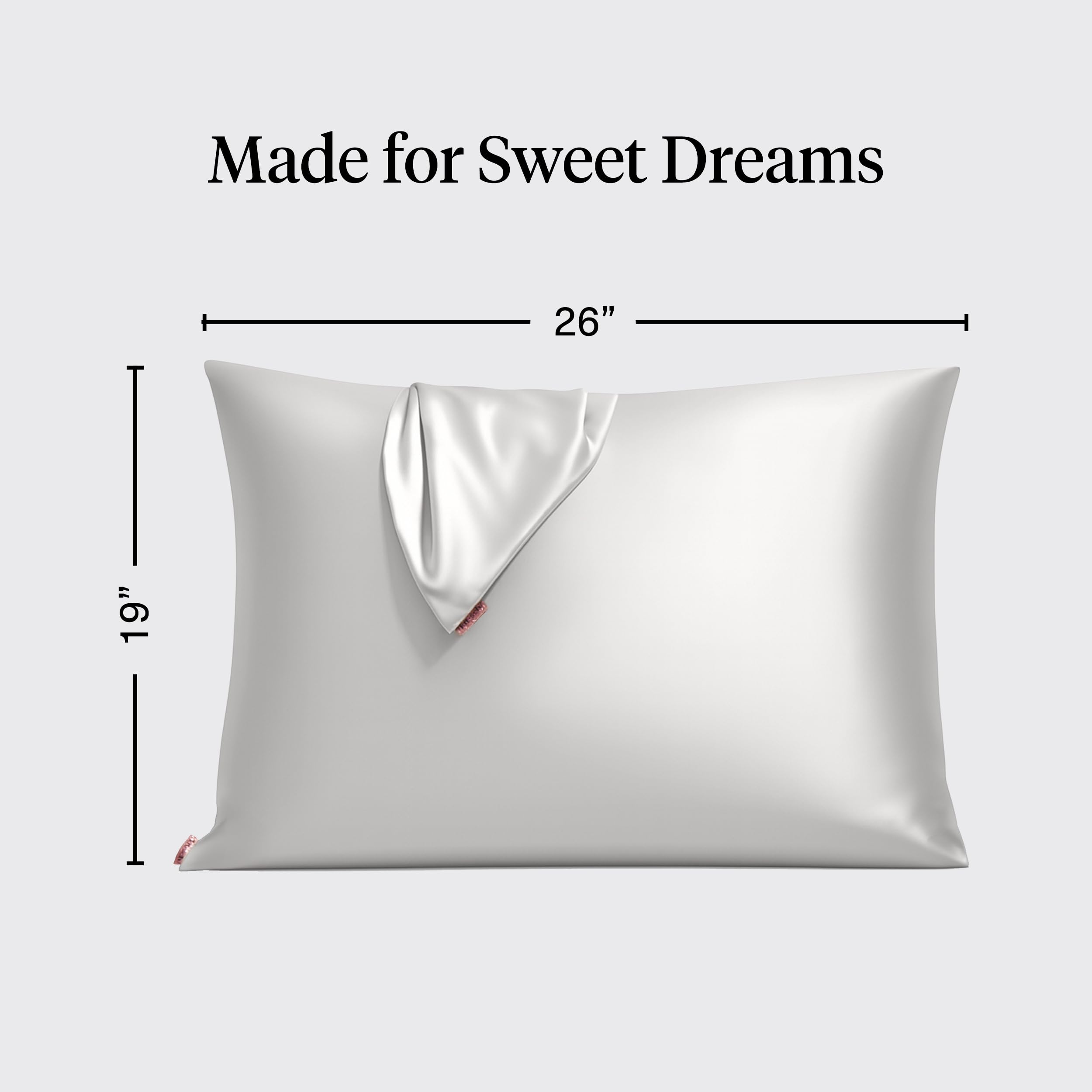Kitsch Satin Pillowcase with Zipper - Standard Size, Leopard | Softer Than Silk Pillow Cases, Smooth Cooling Satin Pillow Case for Hair and Skin, Wrinkle-Free, Machine Washable