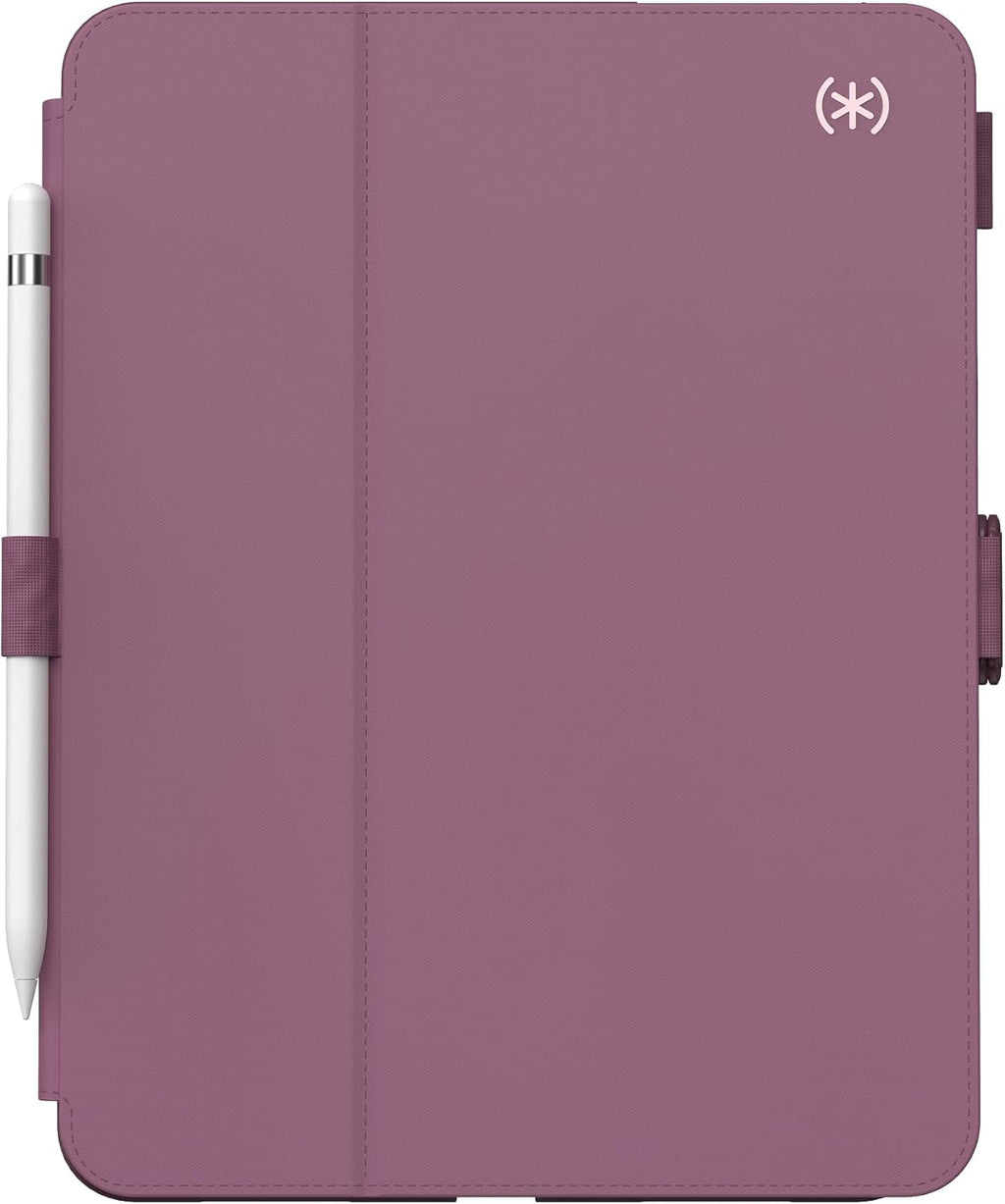 Speck iPad 10th Generation Case 2022 - Slim Multi Range Stand, Hard Back Case -Apple Pencil Holder & Drop Protection - 10.9 Inch iPad, Camera Shield - Plumberry, Crushed Apple, Crepe Pink BalanceFolio