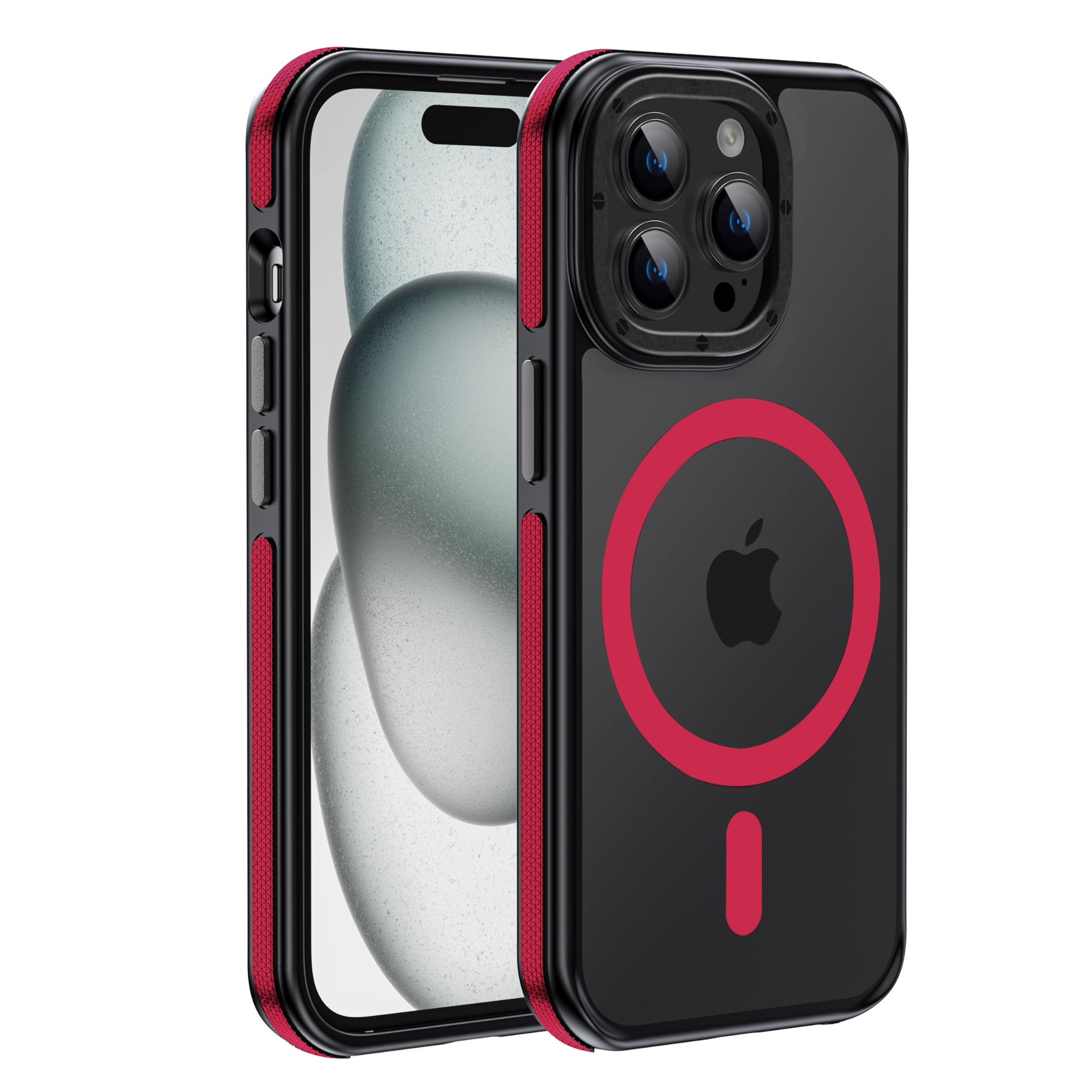 for iPhone 17 Pro Max case with Camera Lens Protector[10Ft Military-Grade Protection] Compatible with fit MagSafe Shockproof Slim Thin Cover case for iPhone 17 Pro Max 6.9 inch, Orange Bumper