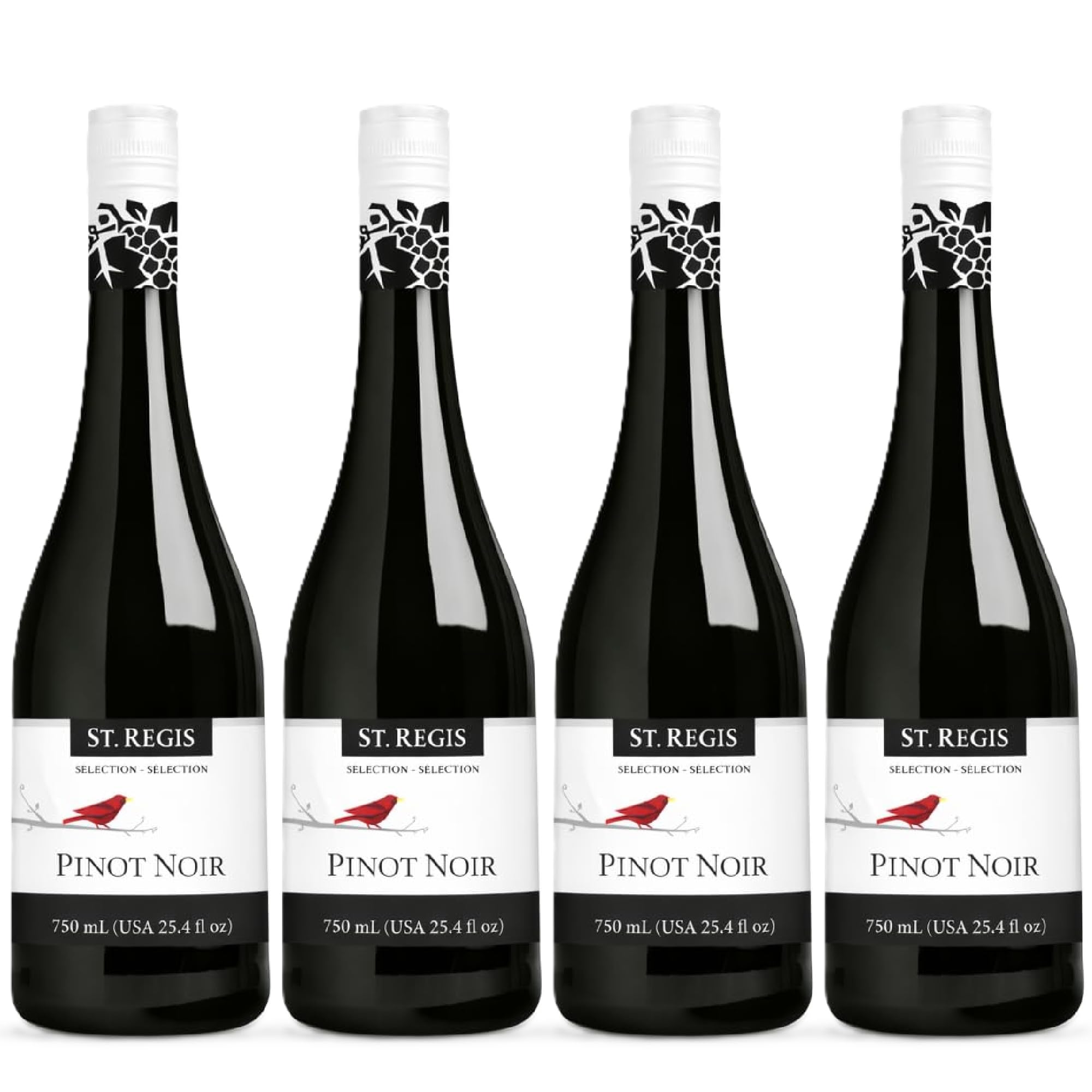 ST. REGIS Non-Alcoholic Cabernet Sauvignon, 25.4 Fl Oz (6 Pack) - Low Calorie, Low Sugar - Fruity & Spicy Rich Flavor from Spain