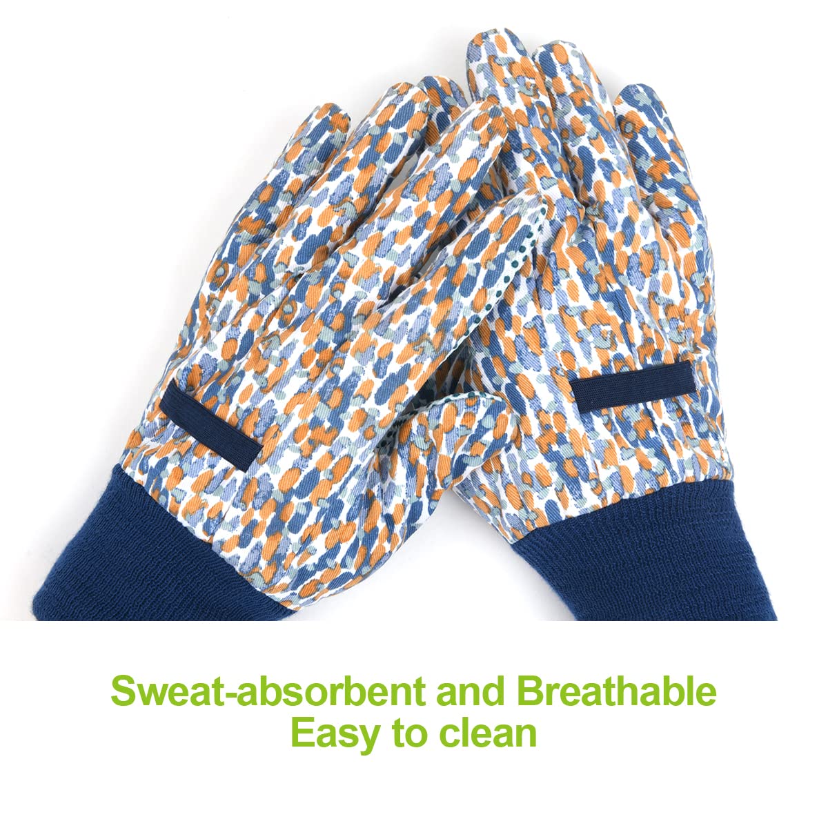 Ainiv Floral Gardening Gloves for Women/Ladies, Non-Slip Garden Work Gloves,Breathable Yard Work Glove Light Working Gloves