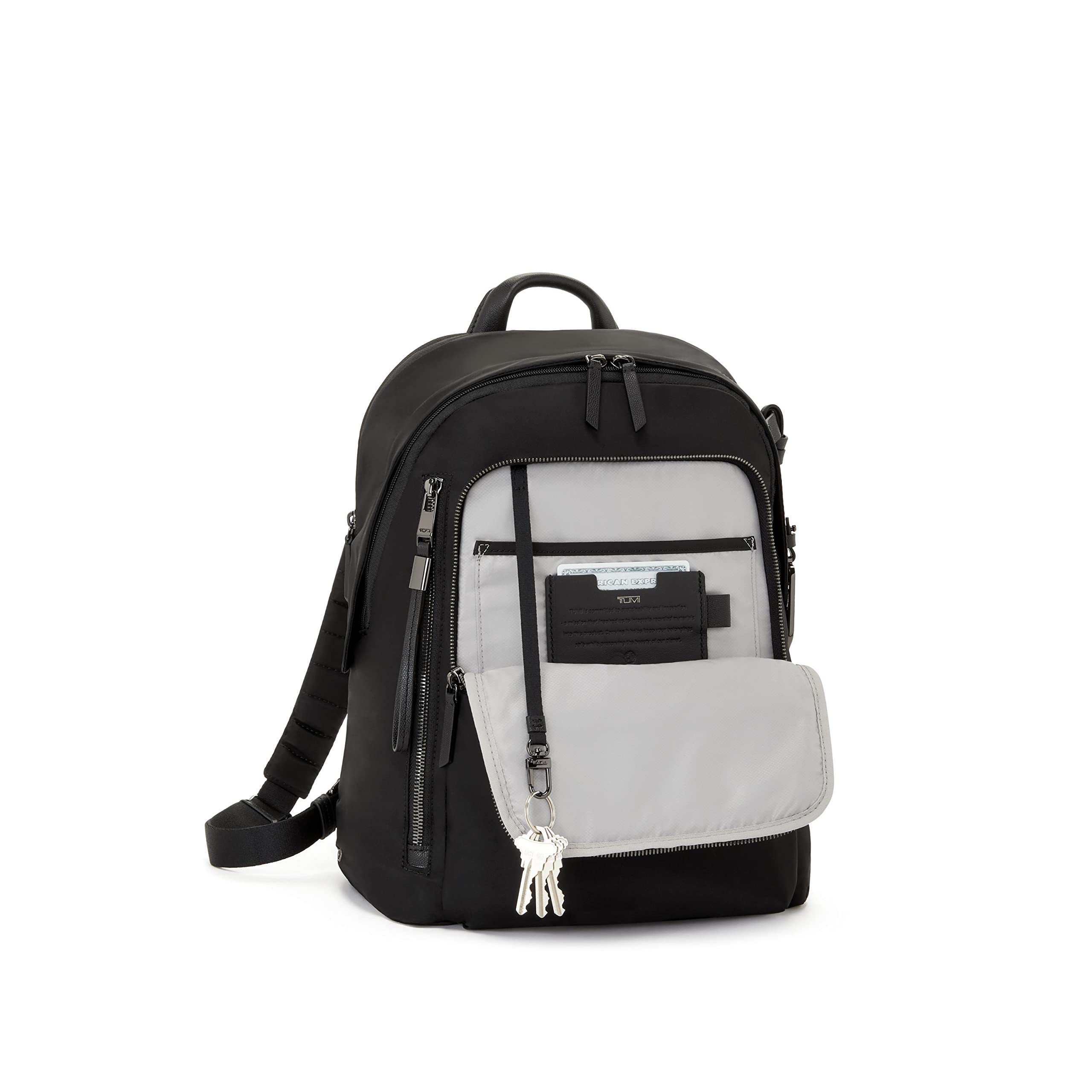 TUMI - Voyageur Halsey Backpack - Travel Backpack - For Business, Fashion, Commute - Holds Up to 14" Screens - Black & Gold