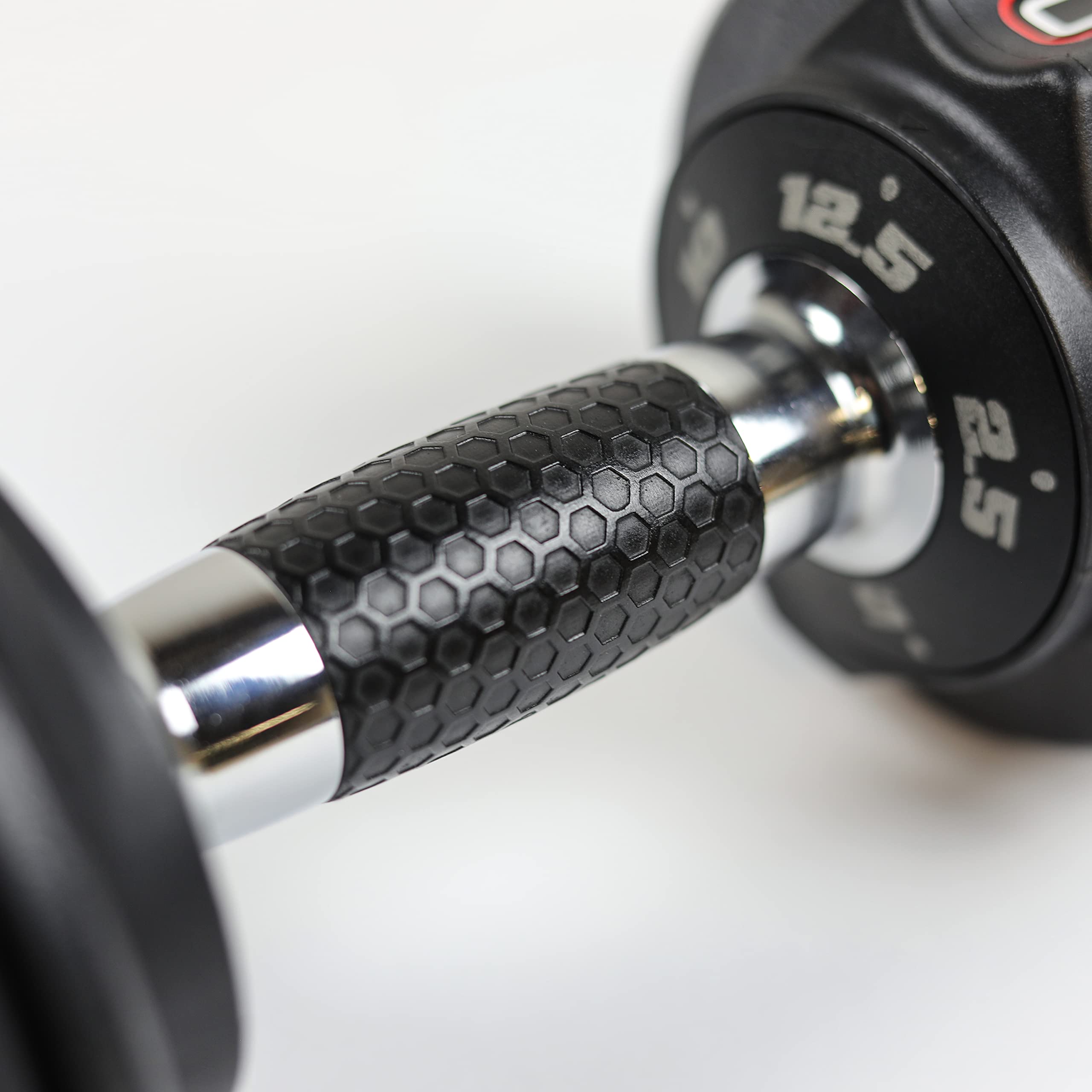 CAP ADJUSTABELL Adjustable Dumbbell Set, Premium Quick Select Adjustable Weights for Strength Training, Singles & Pairs, 12.5 LB, 25 LB & 55 LB, Round & Hex Dumbbells, Multiple Grip Handle Options
