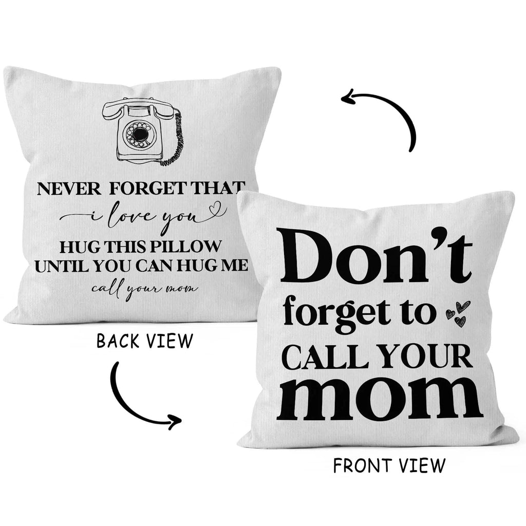 HIWX College Dorm Decor,Funny Have Fun Be Safe Make Good Choices Call Your Mom Decorative 18 x 18 Throw Pillow Cover,Call Your Mom Pillow,Throw Pillows for Dorm Bed Room Student Decor Pillowcase