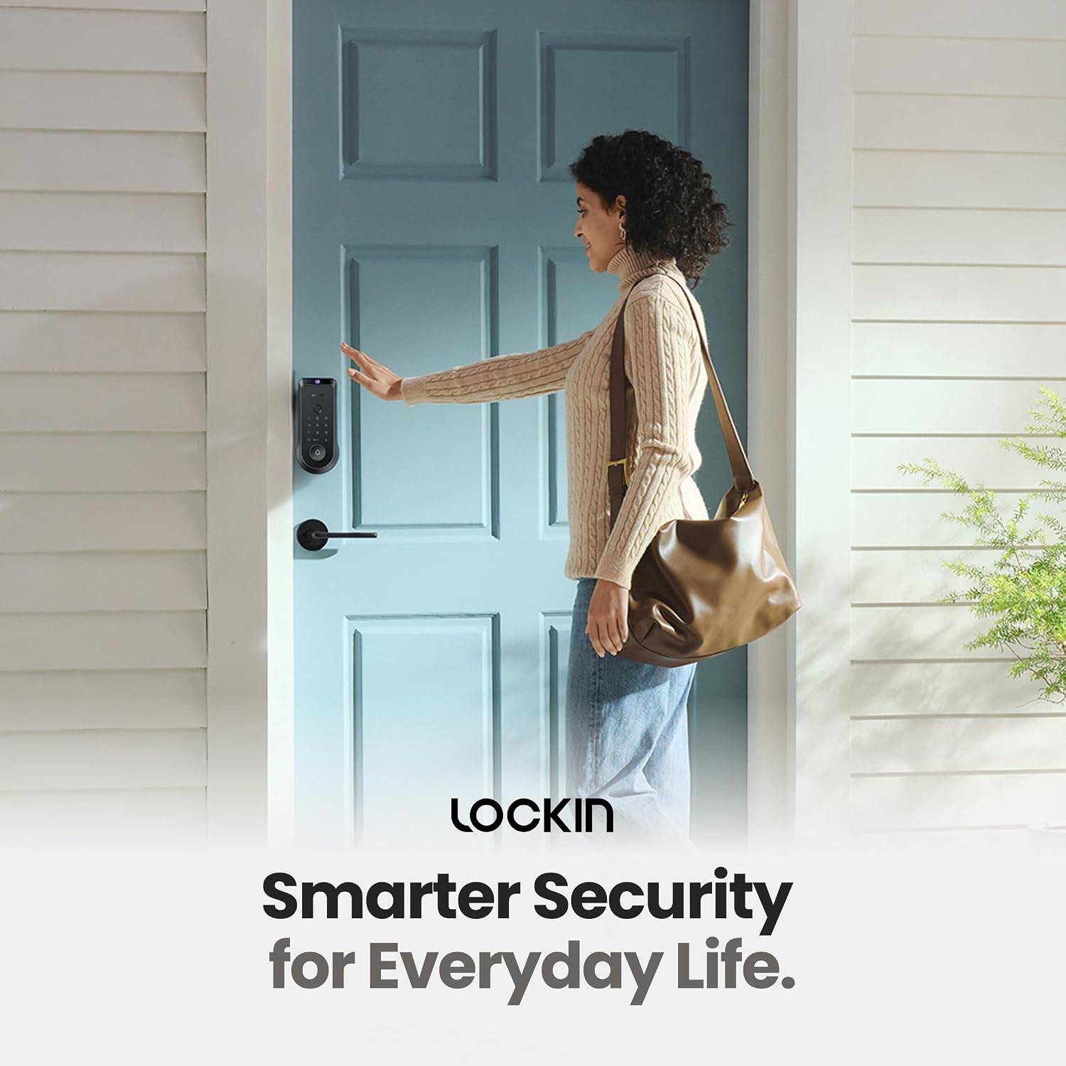 Lockin Venoris Smart Lock - Palm Vein & Fingerprint Keyless Entry Door Lock - 6 Unlock Methods - Built-in WiFi - Smart Home Compatible - No Monthly Subscription - 7-Month Battery Life