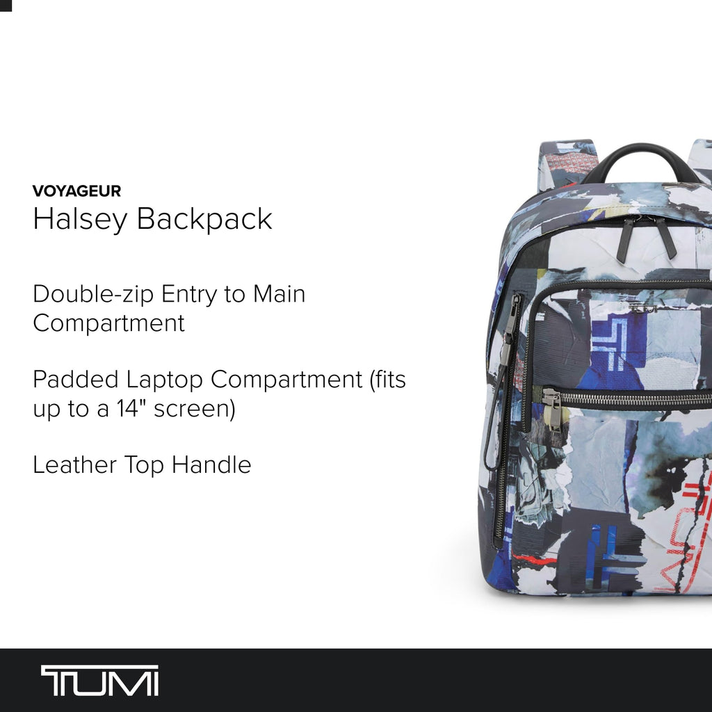 TUMI - Voyageur Halsey Backpack - Travel Backpack - For Business, Fashion, Commute - Holds Up to 14" Screens - Black & Gold