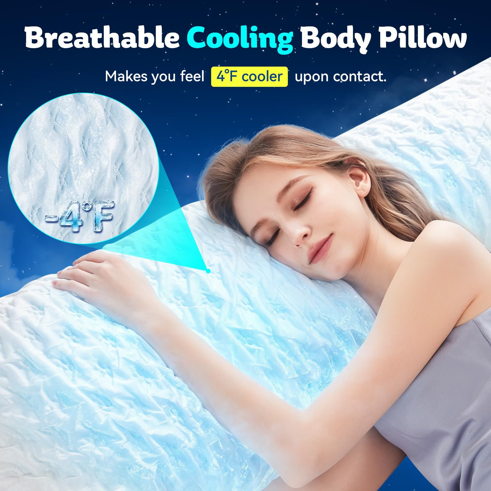 KUCEY Cooling Side Sleeper Pillow for Neck and Shoulder Pain, Luxury Shredded Memory Foam Curved Bed Pillows for Sleeping Set of 1- Adjustable Queen Size- Washable Cover Crescent White
