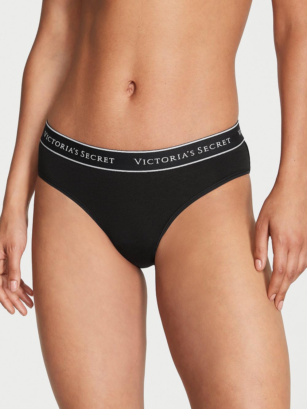 Victoria's Secret Women's Cotton Logo Hipster Underwear, Moderate Coverage Panties for Women, Multi Pack (XS-XXL)