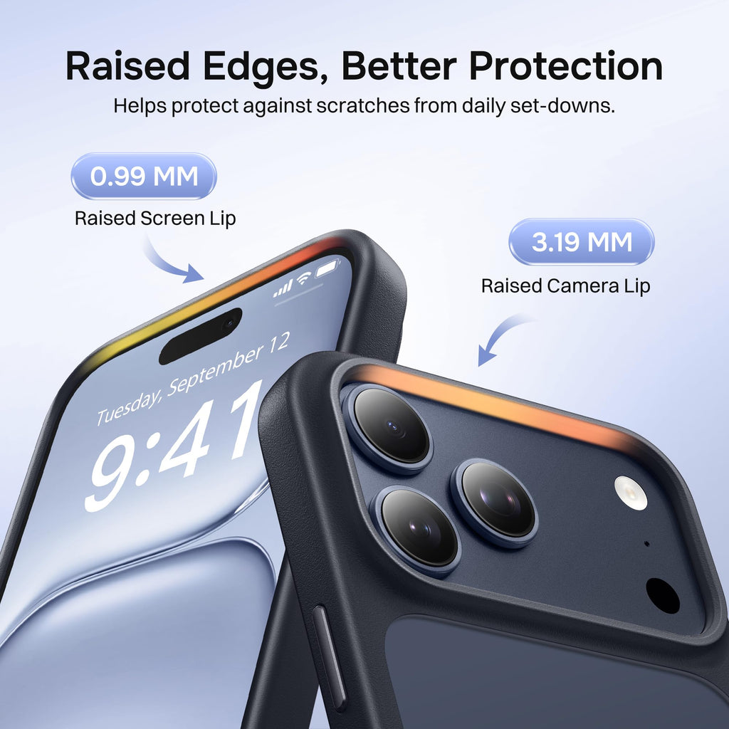 Magnetic for iPhone 17 Pro Max Case, Compatible with MagSafe, [Military Grade Drop Protection] Translucent Matte Shockproof Protective Anti-Fingerprint Phone Case, 6.9", Dark Purple