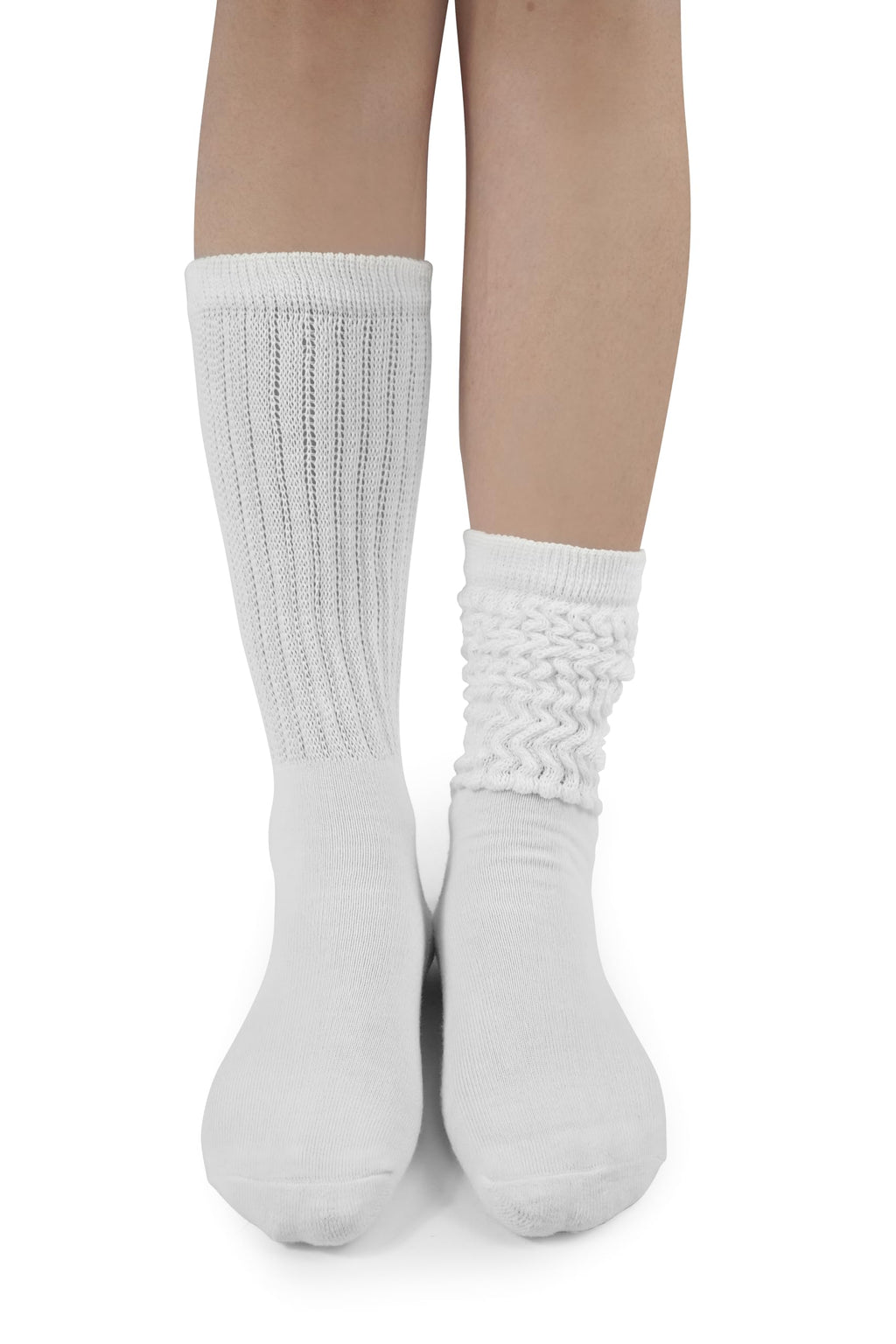 BomKinta Crew Slouch Socks Women - Retro Scrunch Short Sock - Soft Solid Ankle Socks - Gifts for Womens Size 5-11