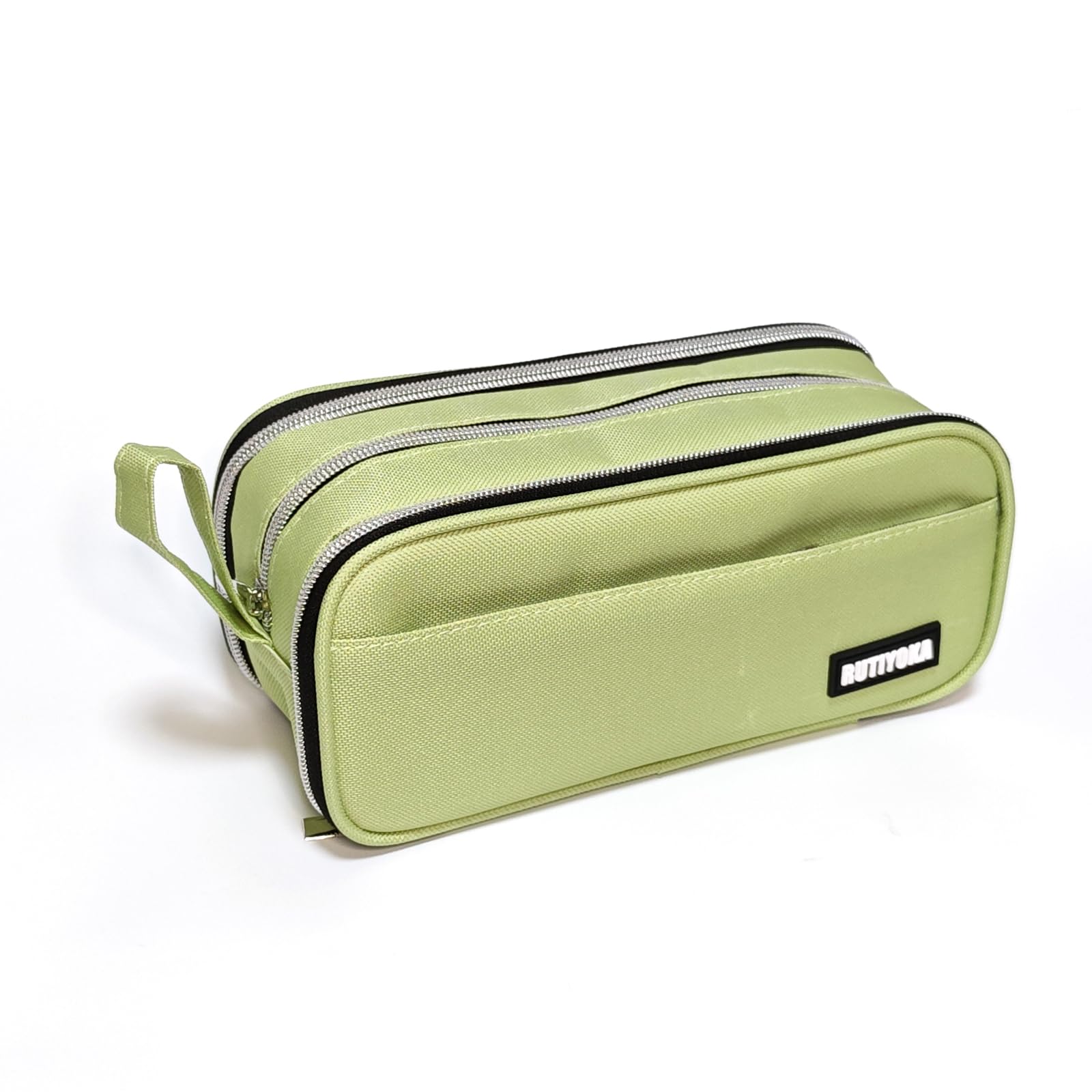 Large Pencil Case Pouch, Extra Big Pencil Bag with 4 Compartments for Kids, Oxford Cloth Pen Bag with Zipper, Pencil Organizer, Cute Aesthetic School Supplies for Teen Girls Boys Adults Pink