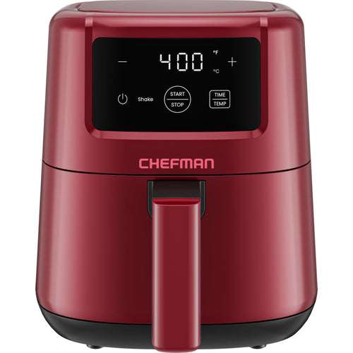 CHEFMAN 2 Qt Mini Air Fryer – Digital Space-Saving Compact Air Fryer with Nonstick and Dishwasher Safe Basket, Quick & Easy Meals in Minutes, Features Digital Timer and Shake Reminder – Black