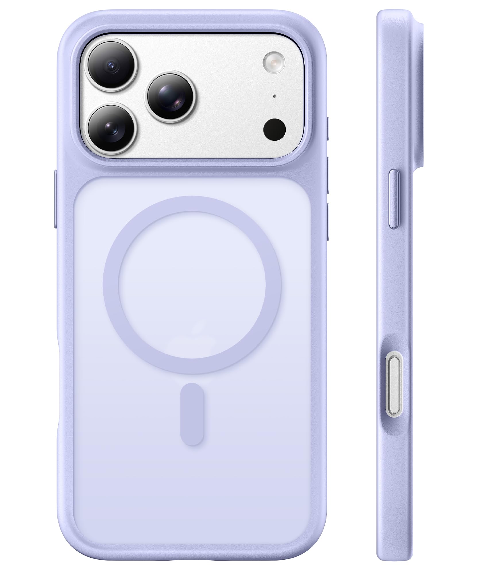 Magnetic for iPhone 17 Pro Max Case, Compatible with MagSafe, [Military Grade Drop Protection] Translucent Matte Shockproof Protective Anti-Fingerprint Phone Case, 6.9", Dark Purple