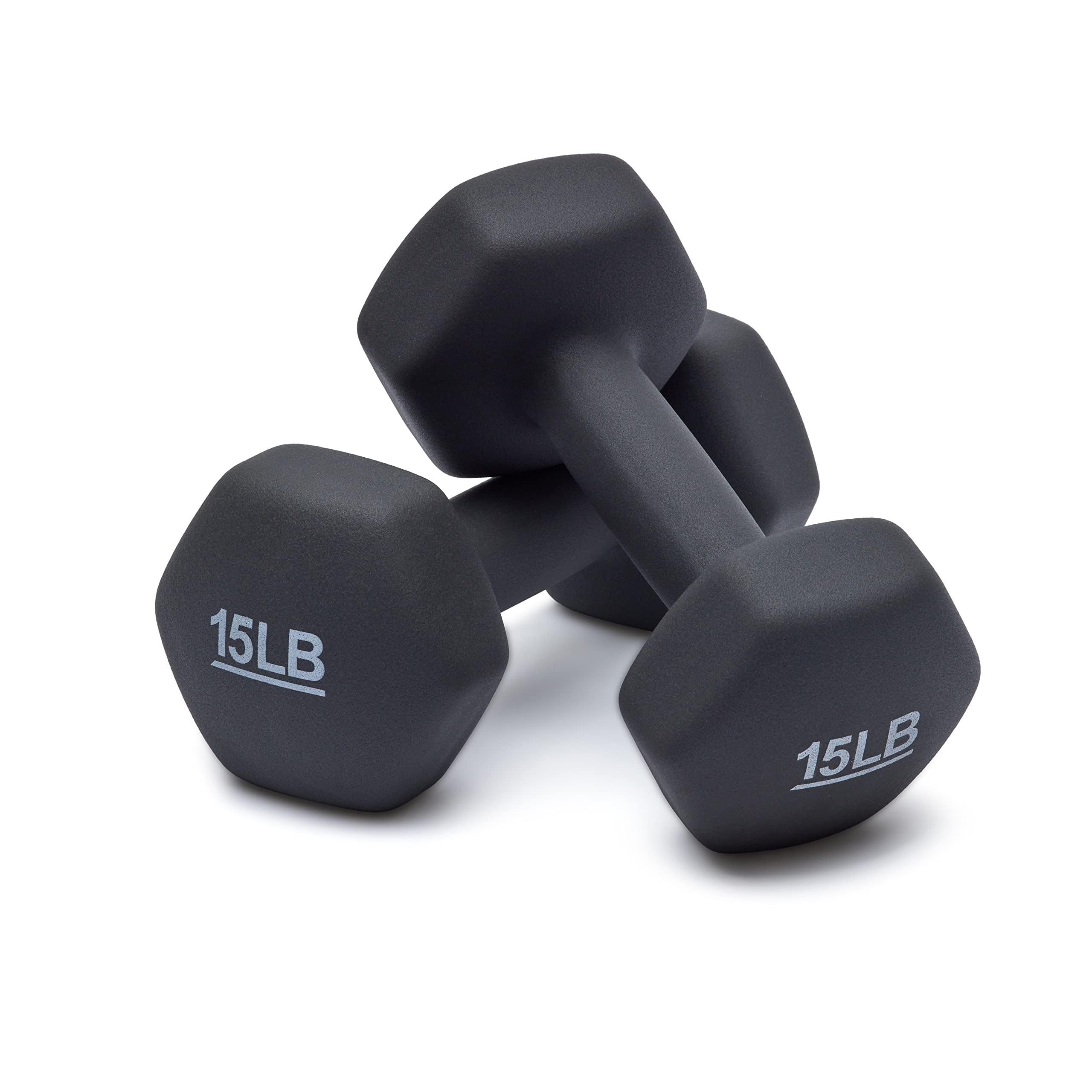 Amazon Basics Neoprene Dumbbell Hand Weights for Exercise and Muscle Toning