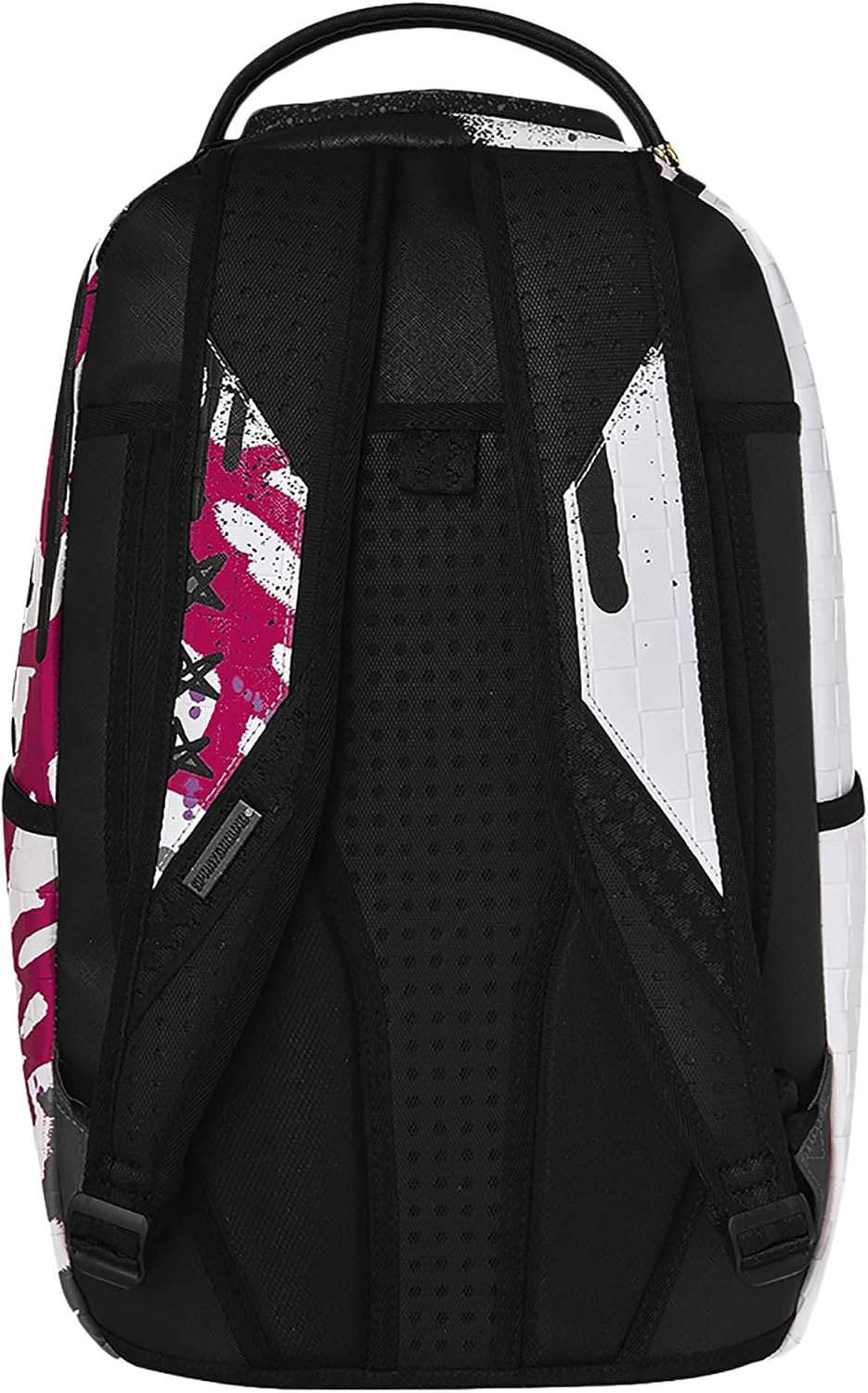 Sprayground Crash Graff Turbo Backpack, 18x6x11.5 Inch, Black, PVC, Laptop Compartment, Adjustable Straps
