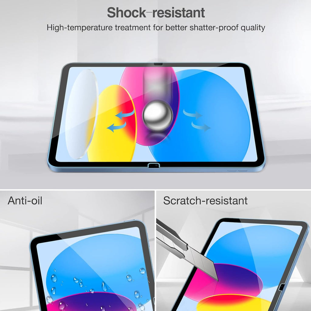 2 Pack ProCase Screen Protector for 2025 iPad A16 11-inch 11th Generation/iPad 10th 10.9 2022, Tempered Glass Film Guard -Clear