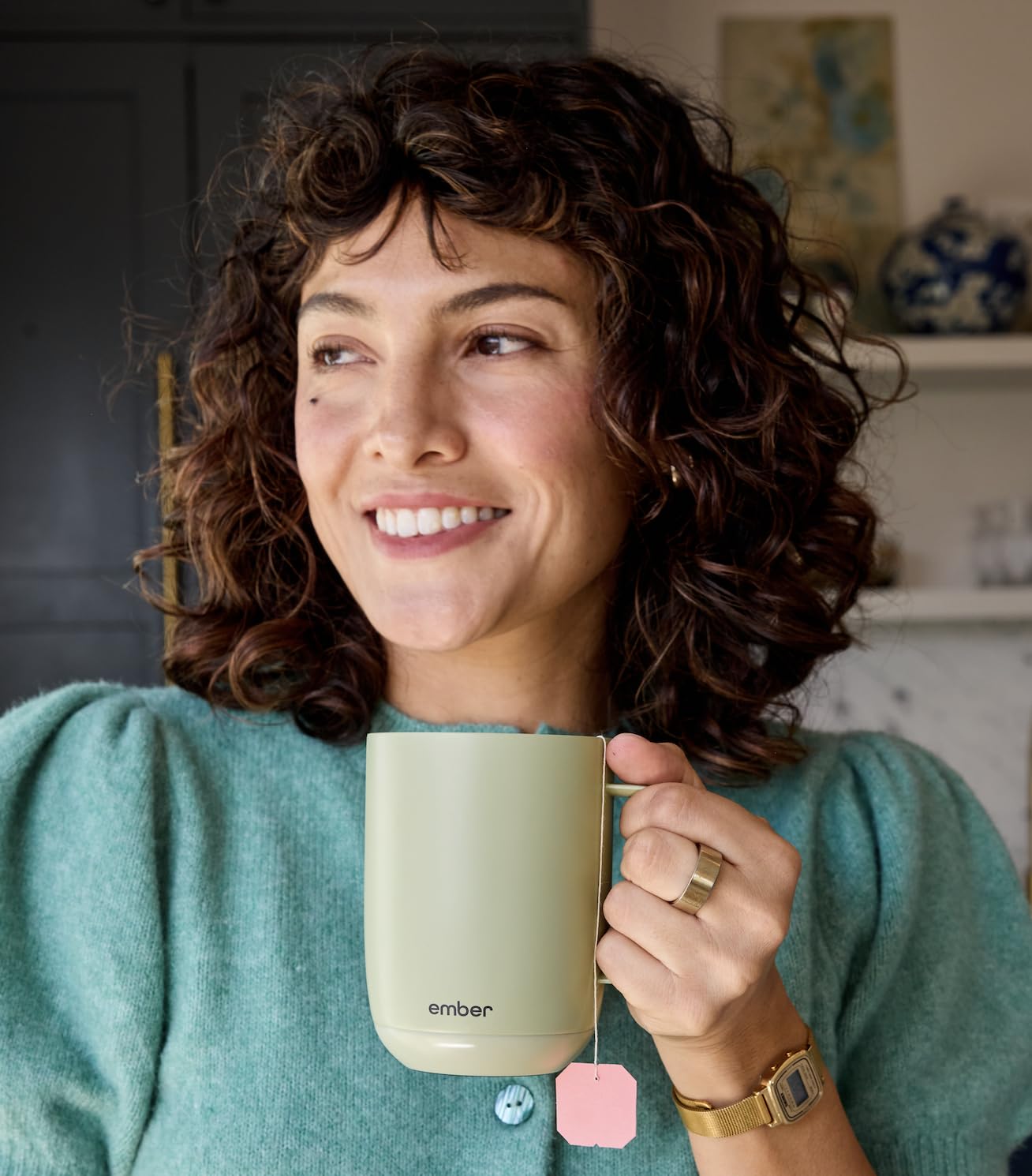 Ember Temperature Control Smart Mug 2, 14 Oz, App-Controlled Heated Coffee Mug with 80 Min Battery Life and Improved Design, White