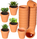 TKSCUSR 22Pcs 3 Inch Terracotta Pots, Clay Flower Pots Cactus DIY Flower Pots with Drainage Hole,Great for Plants Garden Windowsill Indoor & Outdoor Wedding Favors Gifts