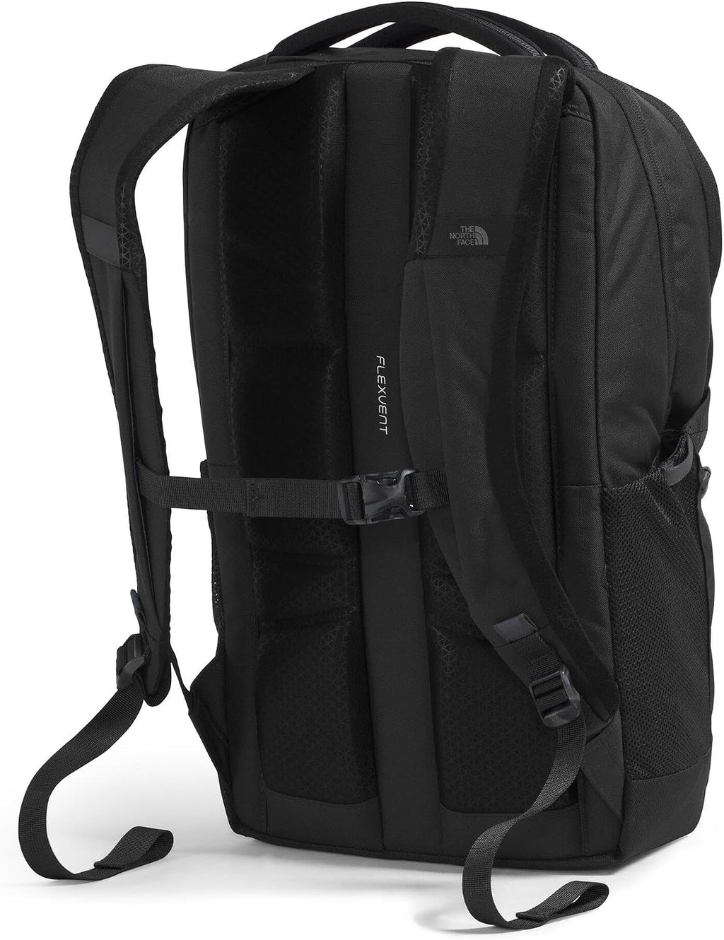 The North Face Jester Everyday Laptop Backpack - Commuter Daypack, Water Repellent, Laptop Sleeve, TNF Black-NPF, One Size | 28L recycled polyester with DWR finish, padded 16 in sleeve, chiropractor-endorsed FlexVent suspension, bottle pockets
