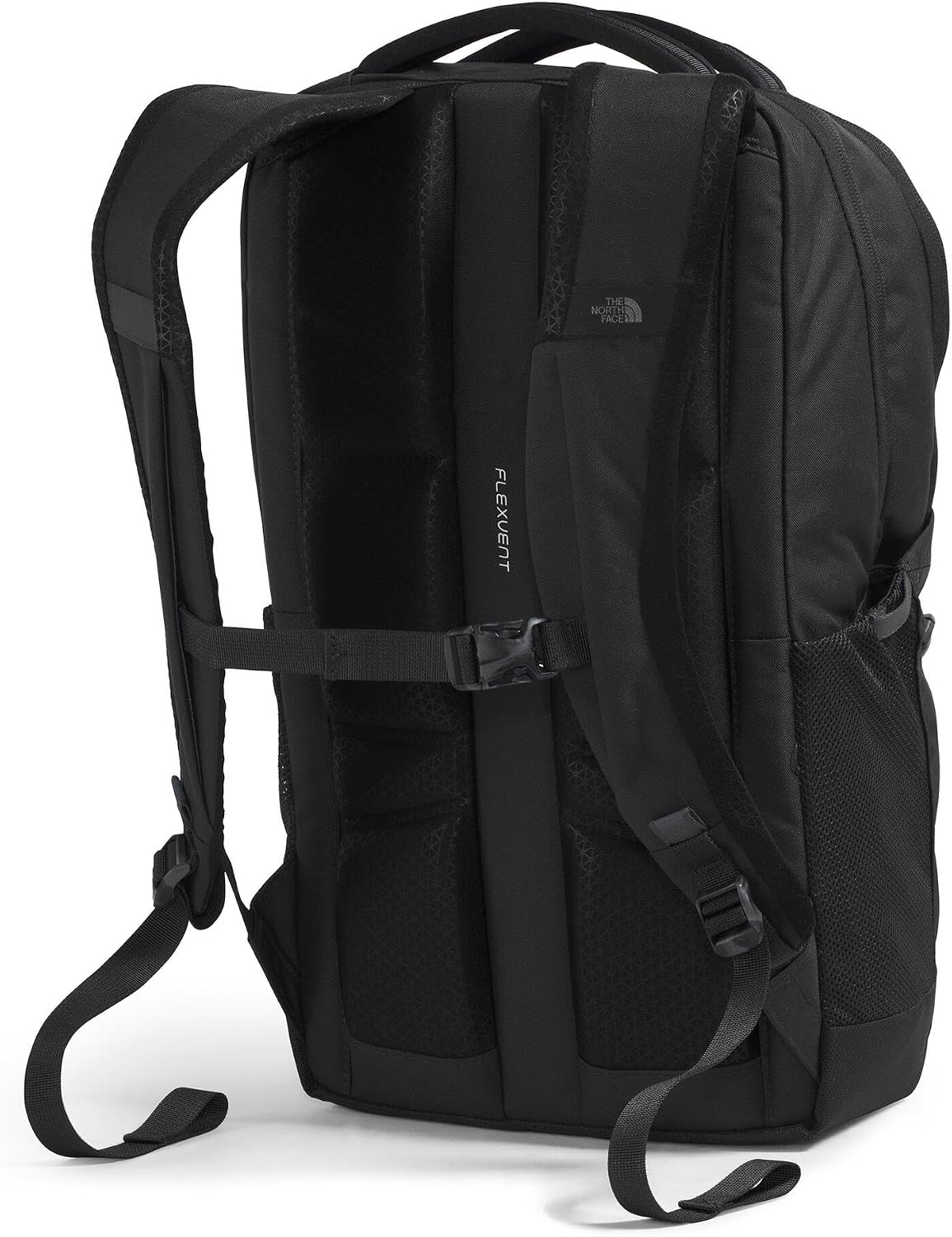 The North Face Jester Everyday Laptop Backpack - Commuter Daypack, Water Repellent, Laptop Sleeve, TNF Black-NPF, One Size | 28L recycled polyester with DWR finish, padded 16 in sleeve, chiropractor-endorsed FlexVent suspension, bottle pockets