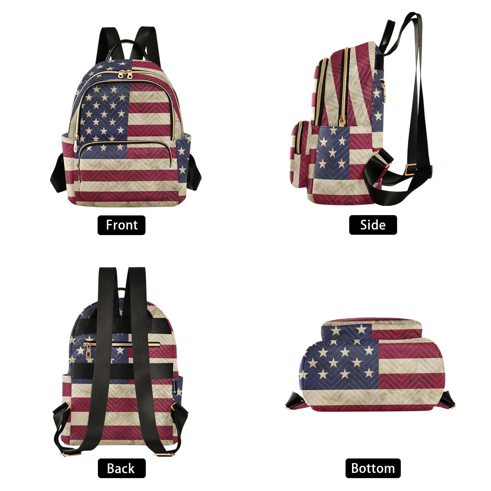 ALAZA Sun Moon Stars Witchy Small Backpack Purse for Women Travel Bag Fashion Daypack Back Pack Shoulder Bag