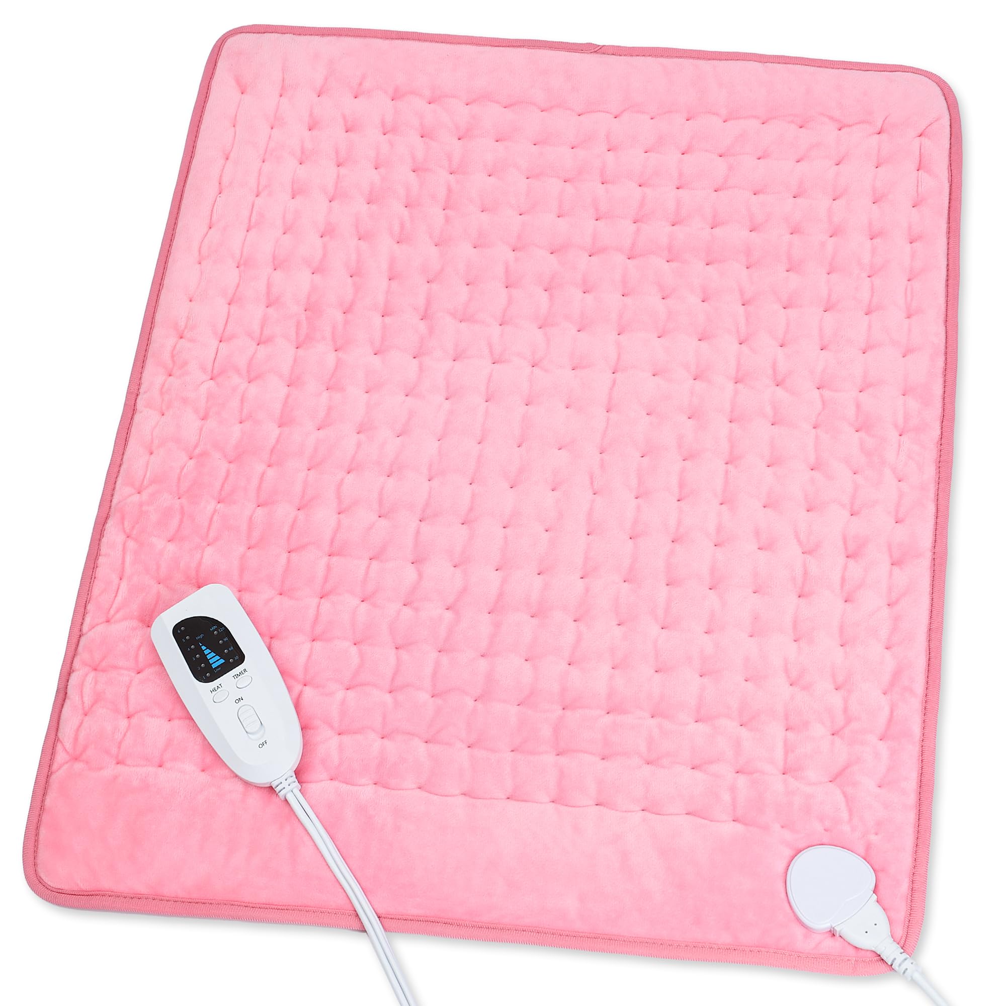 Heating Pad,Heated Blanket,Heating Pad for Back Neck,Silvergray,24x12In | Electric Heating Pad,Dry/Moist Heat Heating Pads,Heating Pads for Shoulder,Abdomen,Knee,Heat Pad for Women Men,Birthday Gift