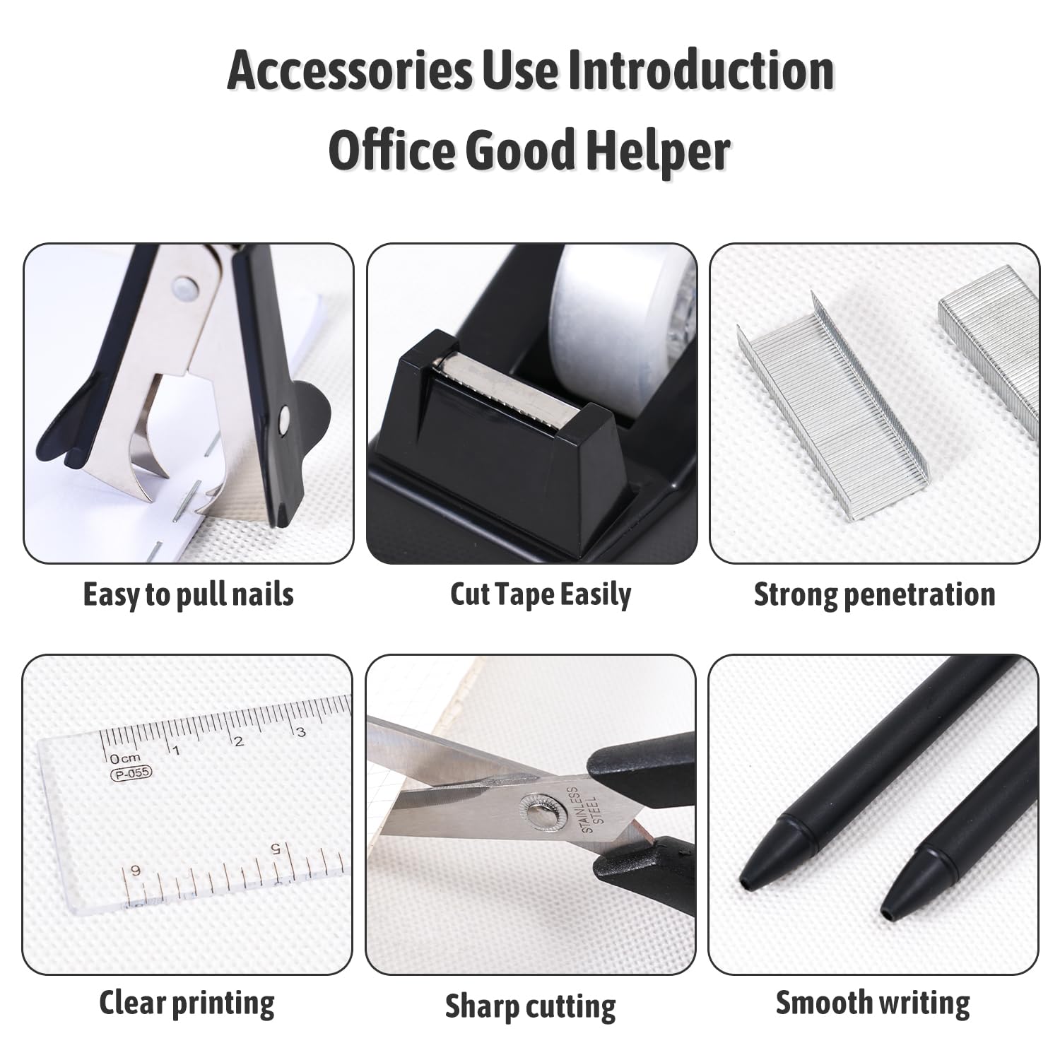 Gawsey Pink Desk Organizers and Accessories with Desk Organizer 360° Rotating Pen Holder and Office Supplies, Cute Stationery Supplies Set