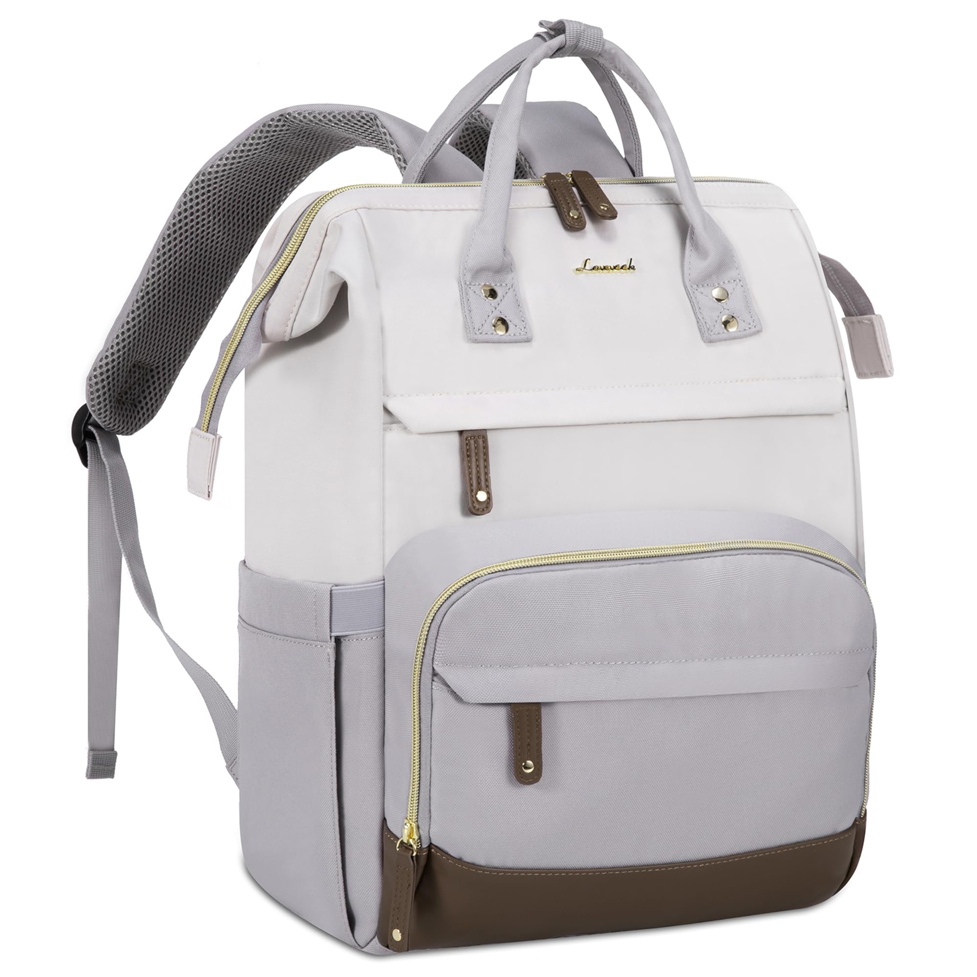 LOVEVOOK Laptop Backpack for Women, 15.6 Inch Work Business Backpacks Purse With Large Capacity, Waterproof Nurse Bag College Bookbag for School, Waterproof Casual Daypack for Travel