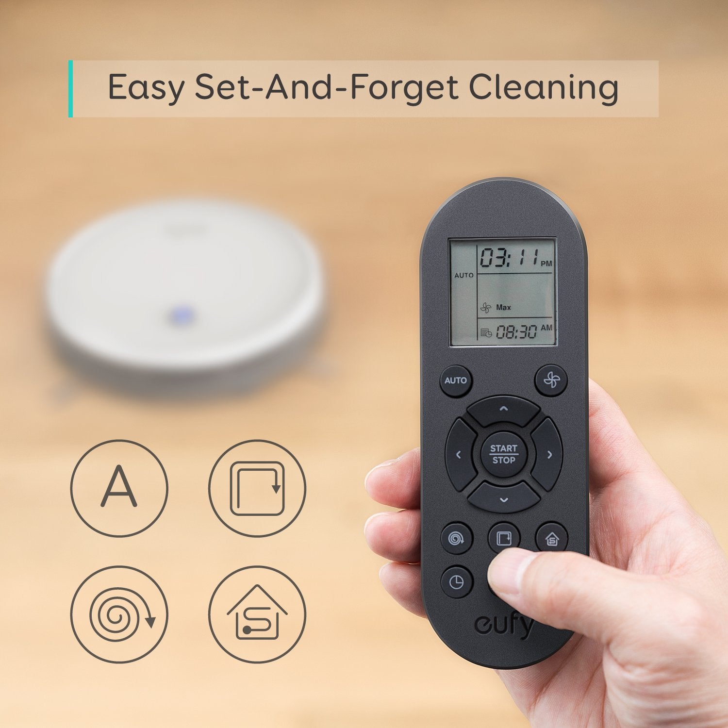 eufy 11S MAX Robot Vacuum Cleaner, Super Thin, Quiet | Self-Charging, Easy to use, Cleans Hard Floors to Medium-Pile Carpets, Black