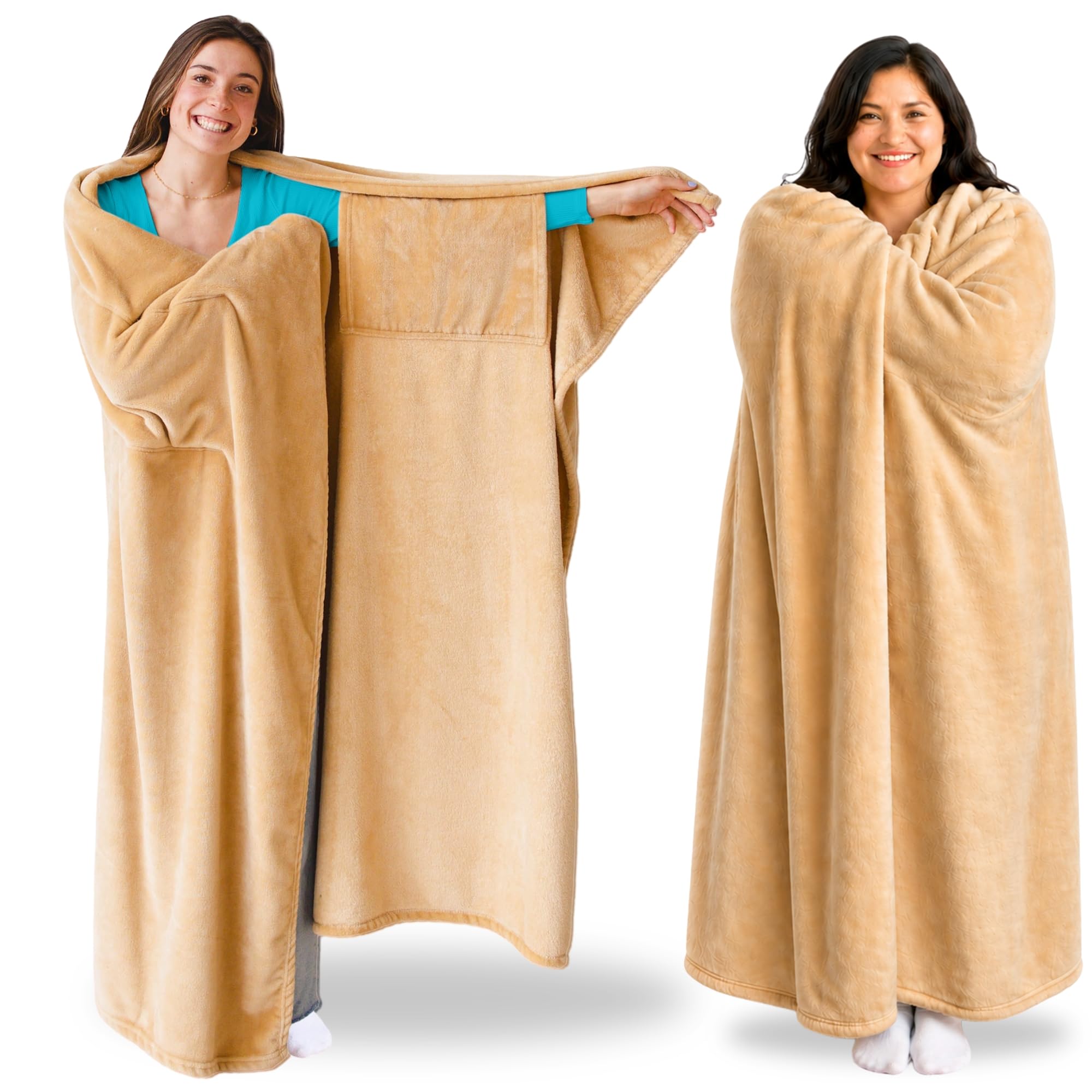 Super Blanky Wearable Blankets for Women & Men, Graduation Day Gift for Her, Cozy Gifts for Women, Wife Birthday Gifts Ideas
