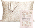 Kitsch Satin Pillowcase with Zipper - Standard Size, Leopard | Softer Than Silk Pillow Cases, Smooth Cooling Satin Pillow Case for Hair and Skin, Wrinkle-Free, Machine Washable