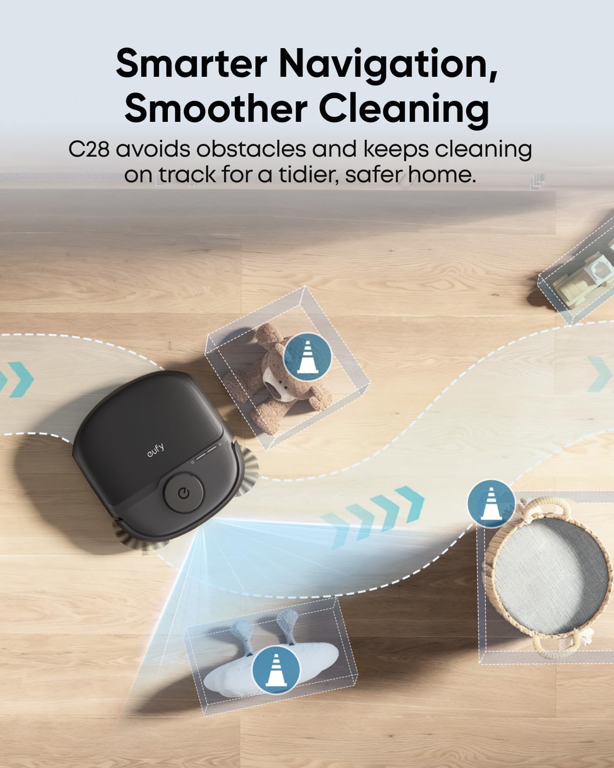 eufy 11S MAX Robot Vacuum Cleaner, Super Thin, Quiet | Self-Charging, Easy to use, Cleans Hard Floors to Medium-Pile Carpets, Black