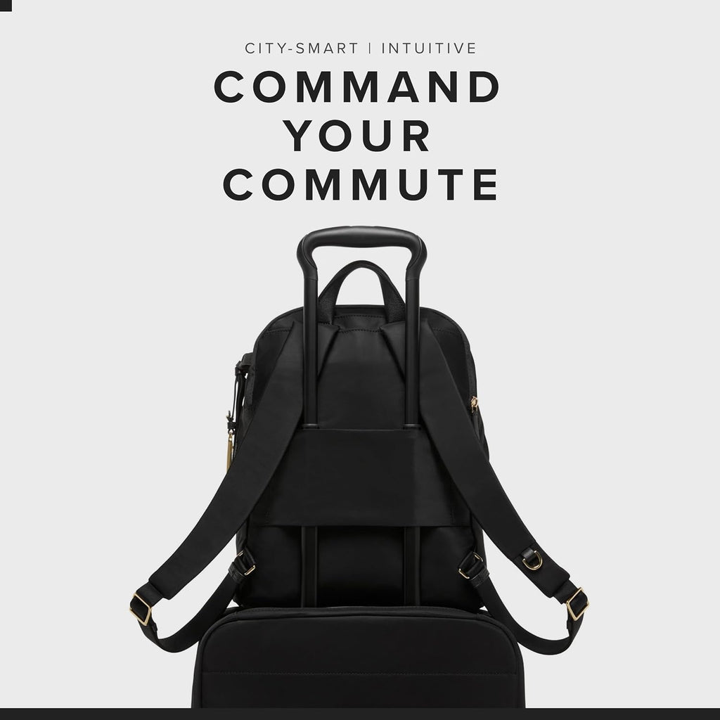 TUMI - Voyageur Halsey Backpack - Travel Backpack - For Business, Fashion, Commute - Holds Up to 14" Screens - Black & Gold