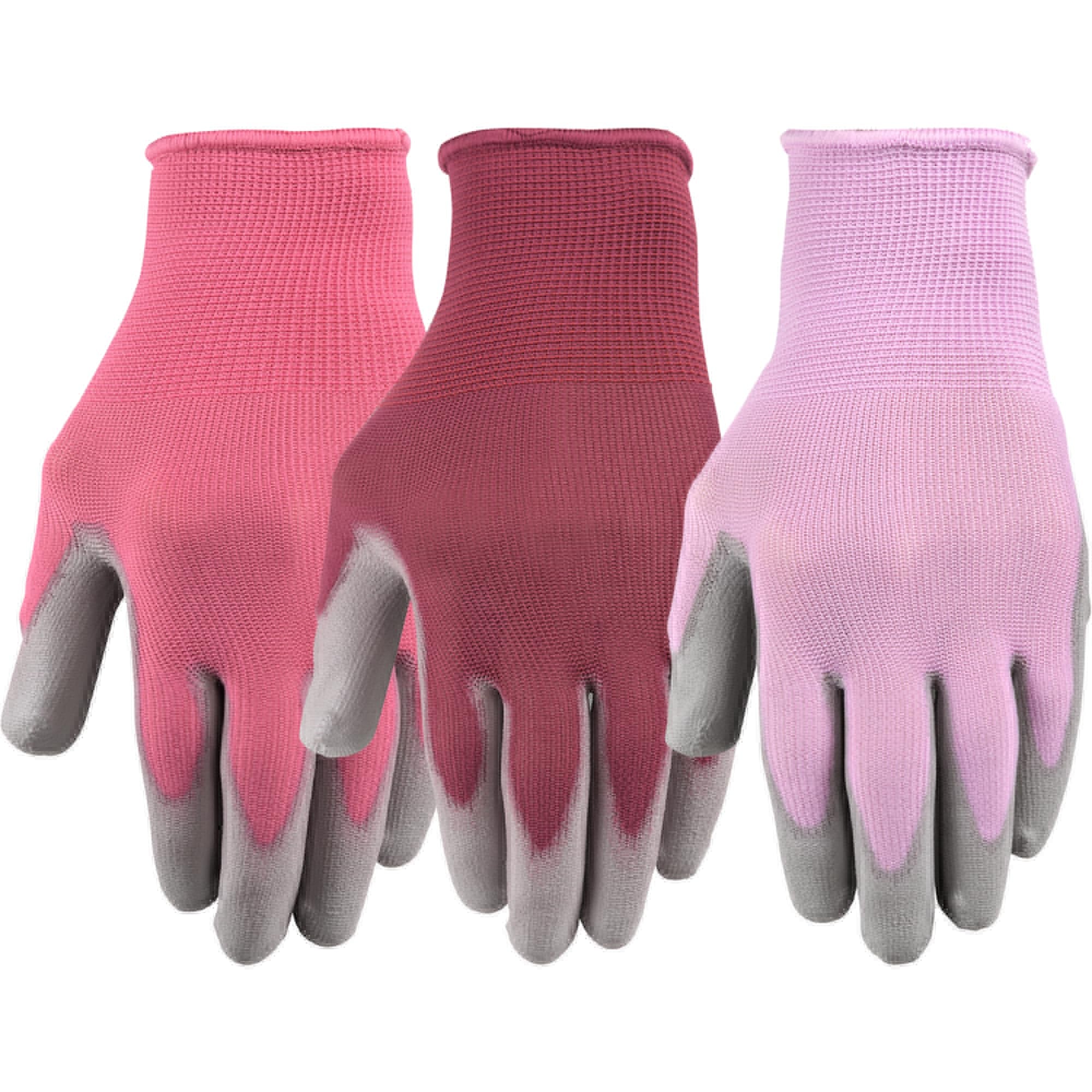 Wells Lamont Gardening Gloves for Women – Breathable Polyester, Seamless Fit – PU-Coated Palm for Grip & Durability