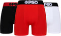 PSD Underwear Mens Boxer Briefs - 3 & 6 Pack, Mid & Standard Length, Soft & Breathable Boxer Briefs for Men