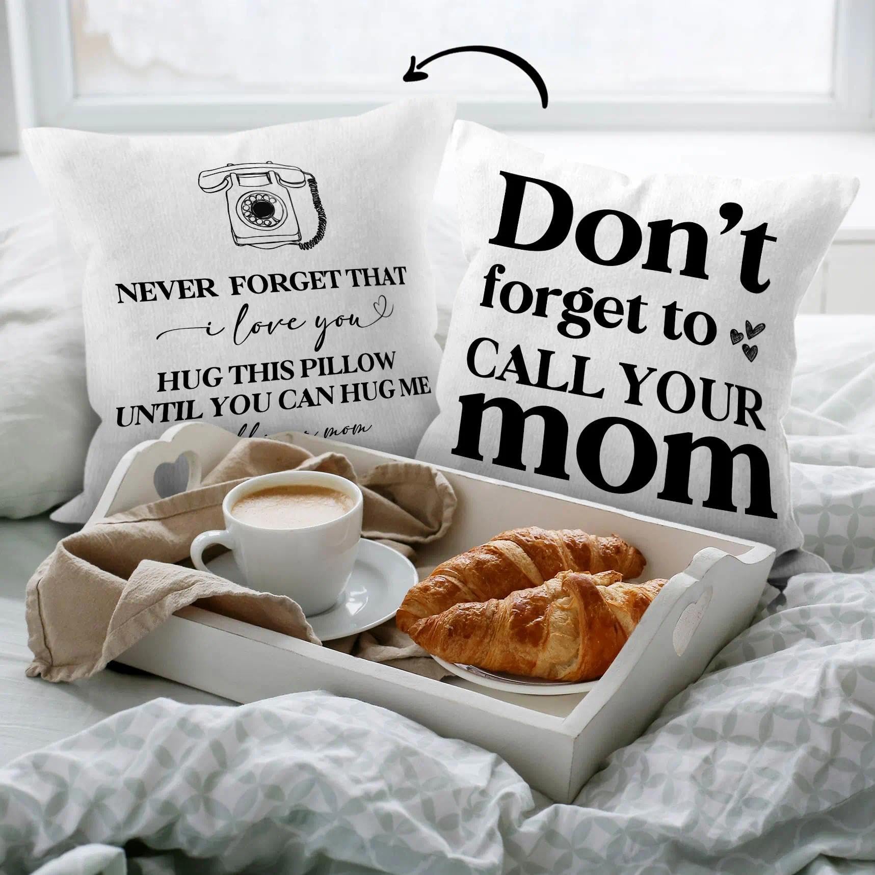 HIWX College Dorm Decor,Funny Have Fun Be Safe Make Good Choices Call Your Mom Decorative 18 x 18 Throw Pillow Cover,Call Your Mom Pillow,Throw Pillows for Dorm Bed Room Student Decor Pillowcase