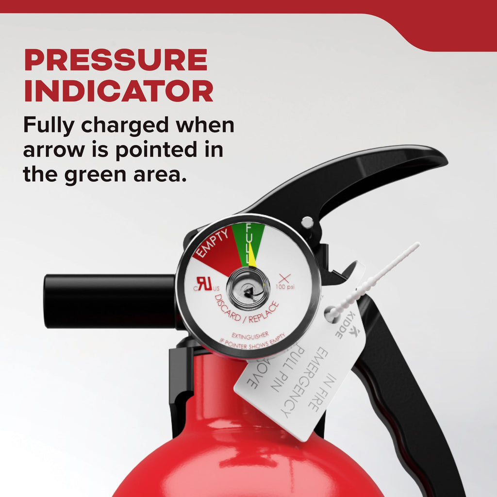 Kidde Basic 110 Fire Extinguisher for Home, 1-A:10-B:C, FA110G, 1 Pack | Residential Multi-Purpose Extinguisher for Small Common Household Fires, 2.5 lb. Dry Chemical
