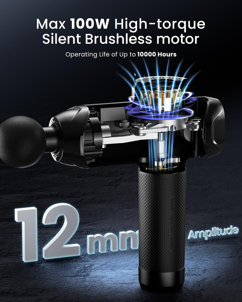 RENPHO Active Thermacool 2 Massage Gun with Heat and Cold, VA Display | Handheld 10mm Deep Tissue Massager for Neck, Back, Muscle Comfort, FSA Eligible Gift for Men, Athletes, Women, HSA