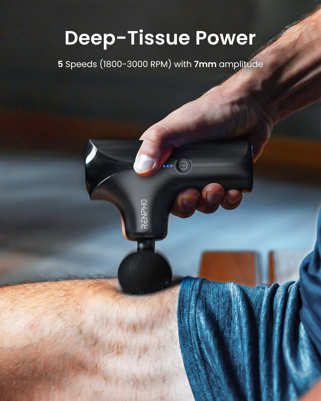 RENPHO Active Thermacool 2 Massage Gun with Heat and Cold, VA Display | Handheld 10mm Deep Tissue Massager for Neck, Back, Muscle Comfort, FSA Eligible Gift for Men, Athletes, Women, HSA
