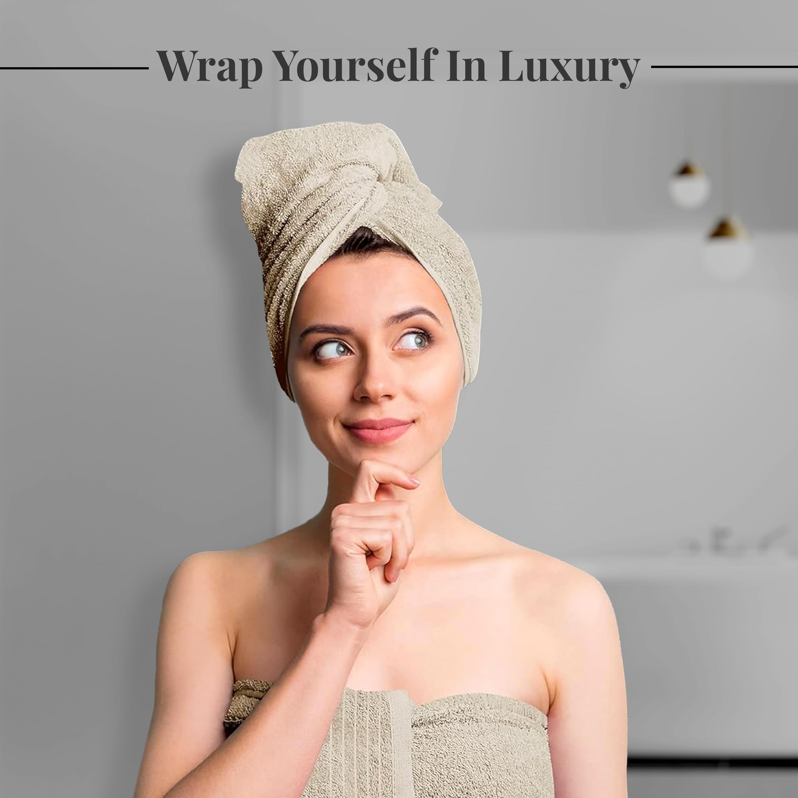 Tens Towels Pack of 4 Extra Large Bath Towels 30 x 60 Inches, 100% Cotton, Larger & Lighter Weight, Quicker to Dry, Super Soft and Absorbent, Perfect for Bathroom, Black