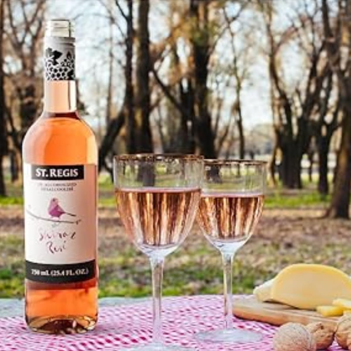 ST. REGIS Non-Alcoholic Cabernet Sauvignon, 25.4 Fl Oz (6 Pack) - Low Calorie, Low Sugar - Fruity & Spicy Rich Flavor from Spain
