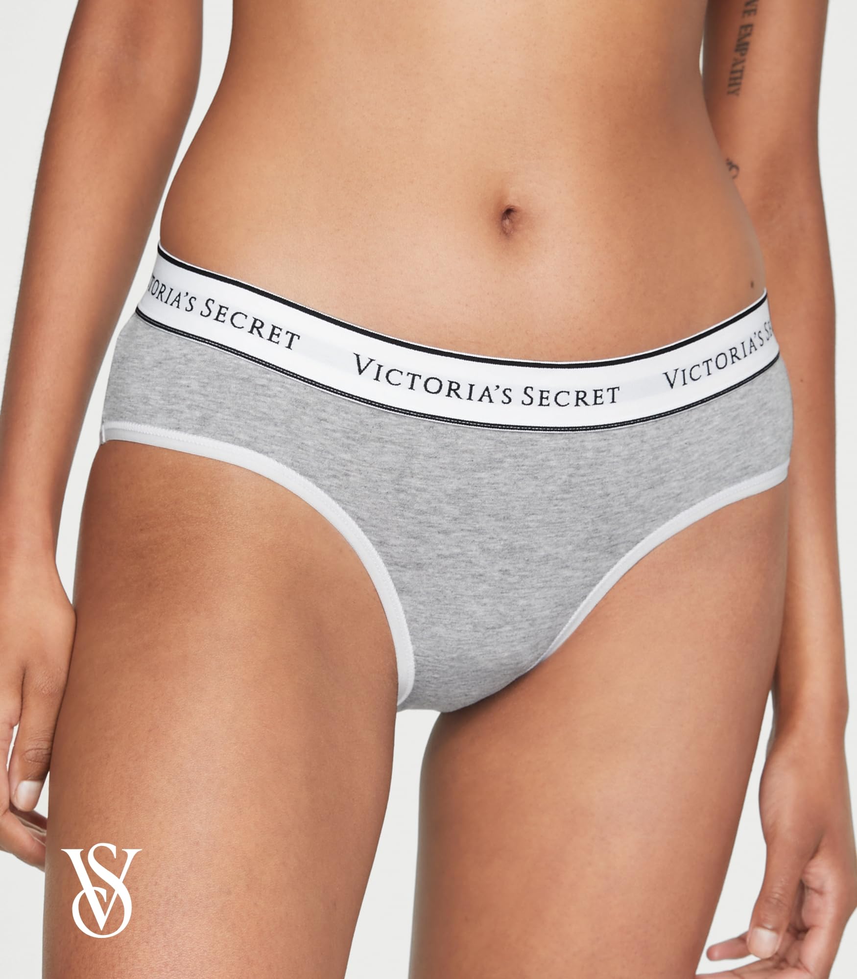 Victoria's Secret Women's Cotton Logo Hipster Underwear, Moderate Coverage Panties for Women, Multi Pack (XS-XXL)