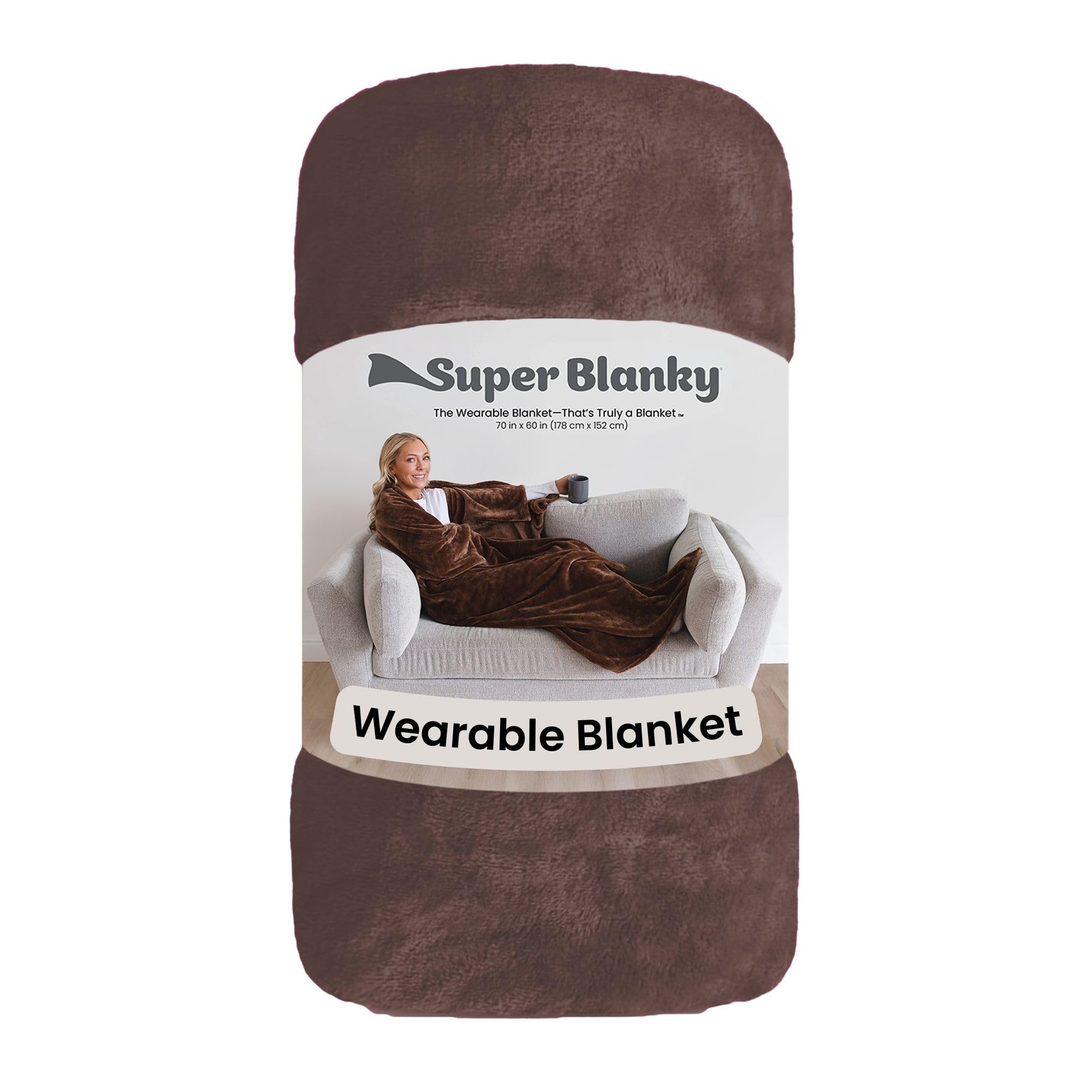 Super Blanky Wearable Blankets for Women & Men, Graduation Day Gift for Her, Cozy Gifts for Women, Wife Birthday Gifts Ideas