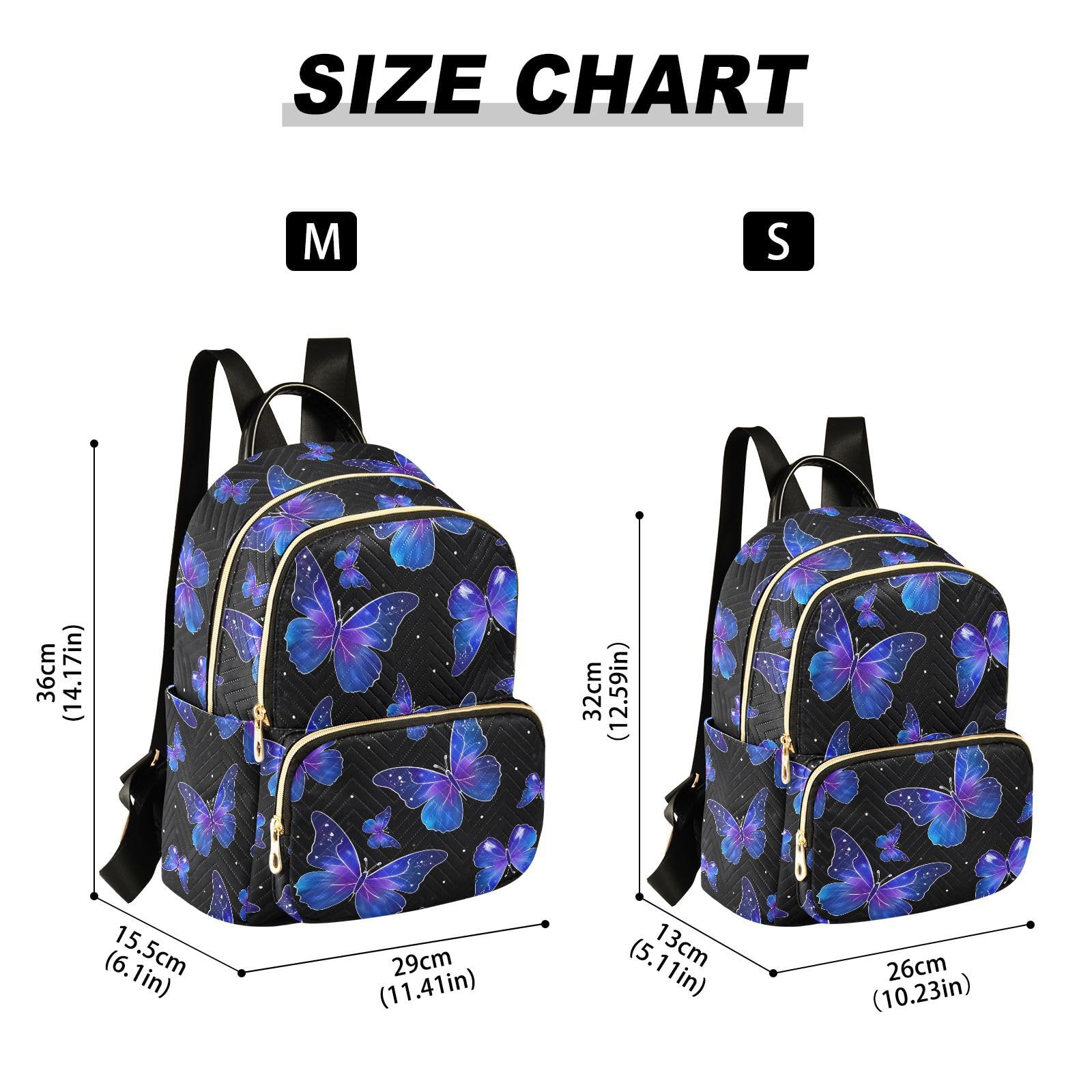 ALAZA Sun Moon Stars Witchy Small Backpack Purse for Women Travel Bag Fashion Daypack Back Pack Shoulder Bag