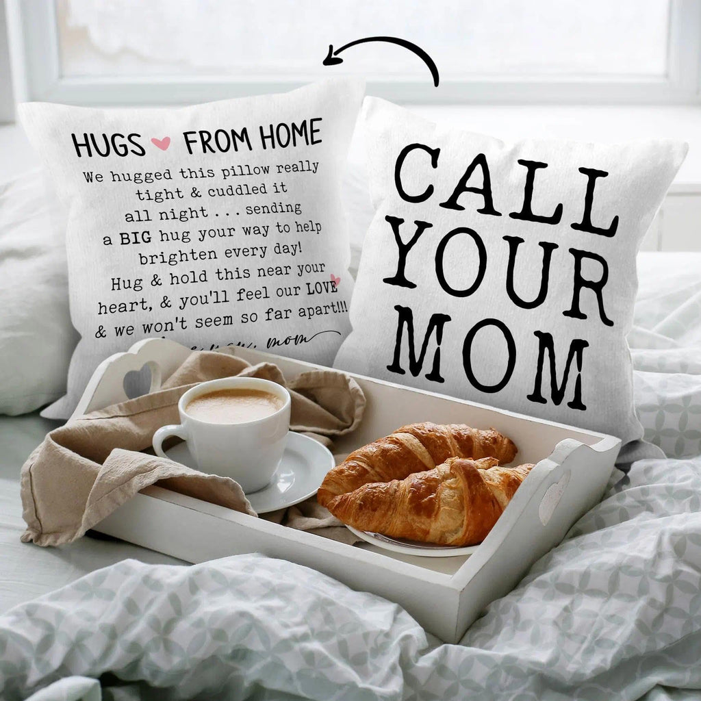 HIWX College Dorm Decor,Funny Have Fun Be Safe Make Good Choices Call Your Mom Decorative 18 x 18 Throw Pillow Cover,Call Your Mom Pillow,Throw Pillows for Dorm Bed Room Student Decor Pillowcase