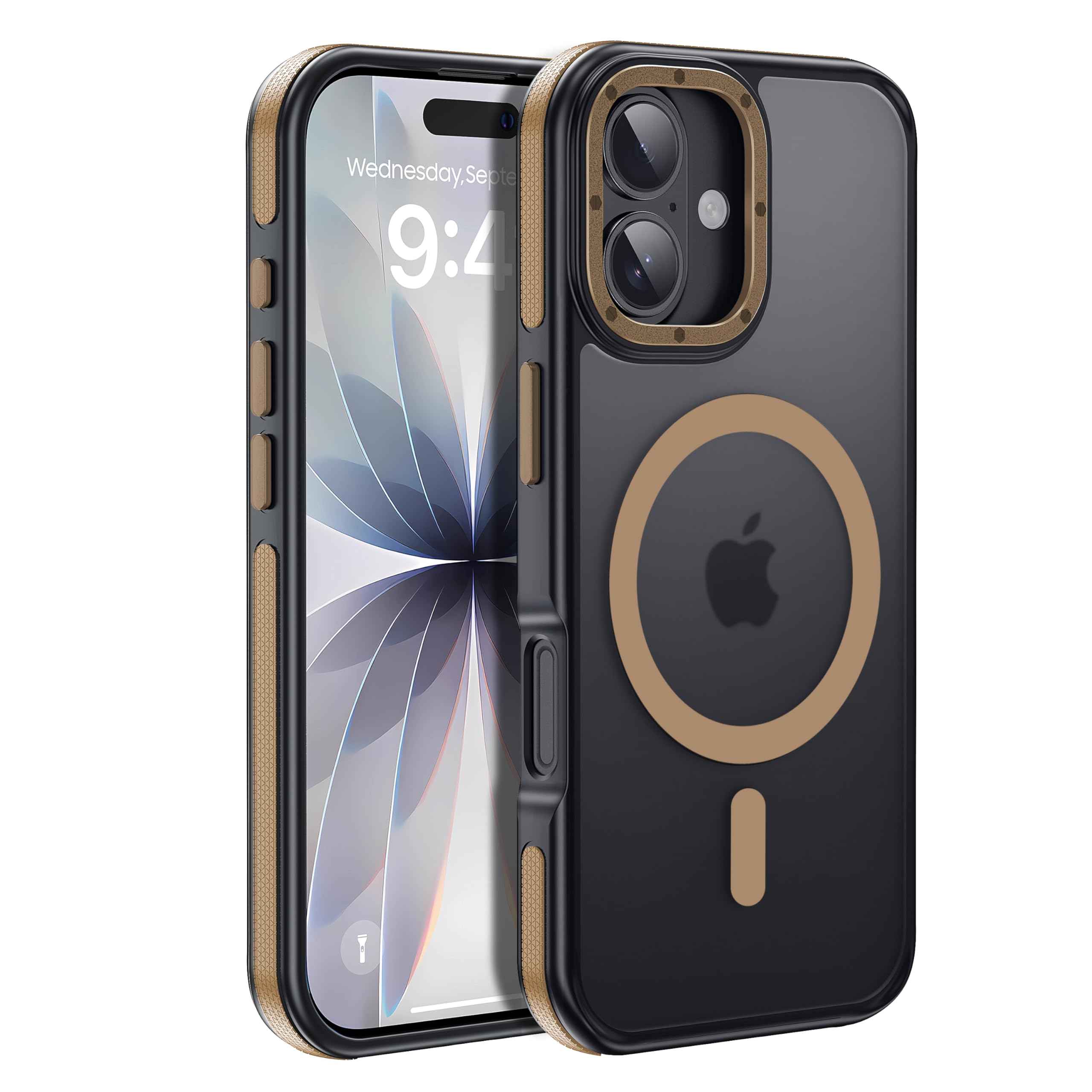 for iPhone 17 Pro Max case with Camera Lens Protector[10Ft Military-Grade Protection] Compatible with fit MagSafe Shockproof Slim Thin Cover case for iPhone 17 Pro Max 6.9 inch, Orange Bumper