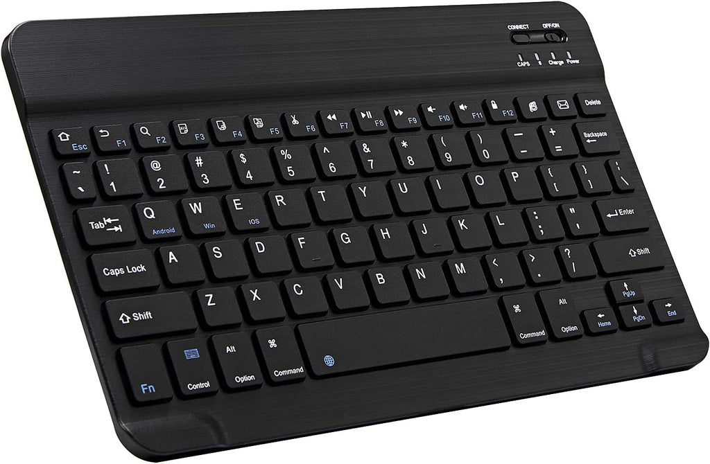 Ultra-Slim Bluetooth Keyboard Portable Mini Wireless Keyboard Rechargeable for Apple iPad iPhone Samsung Tablet Phone Smartphone iOS Android Windows (10 inch Light Green)