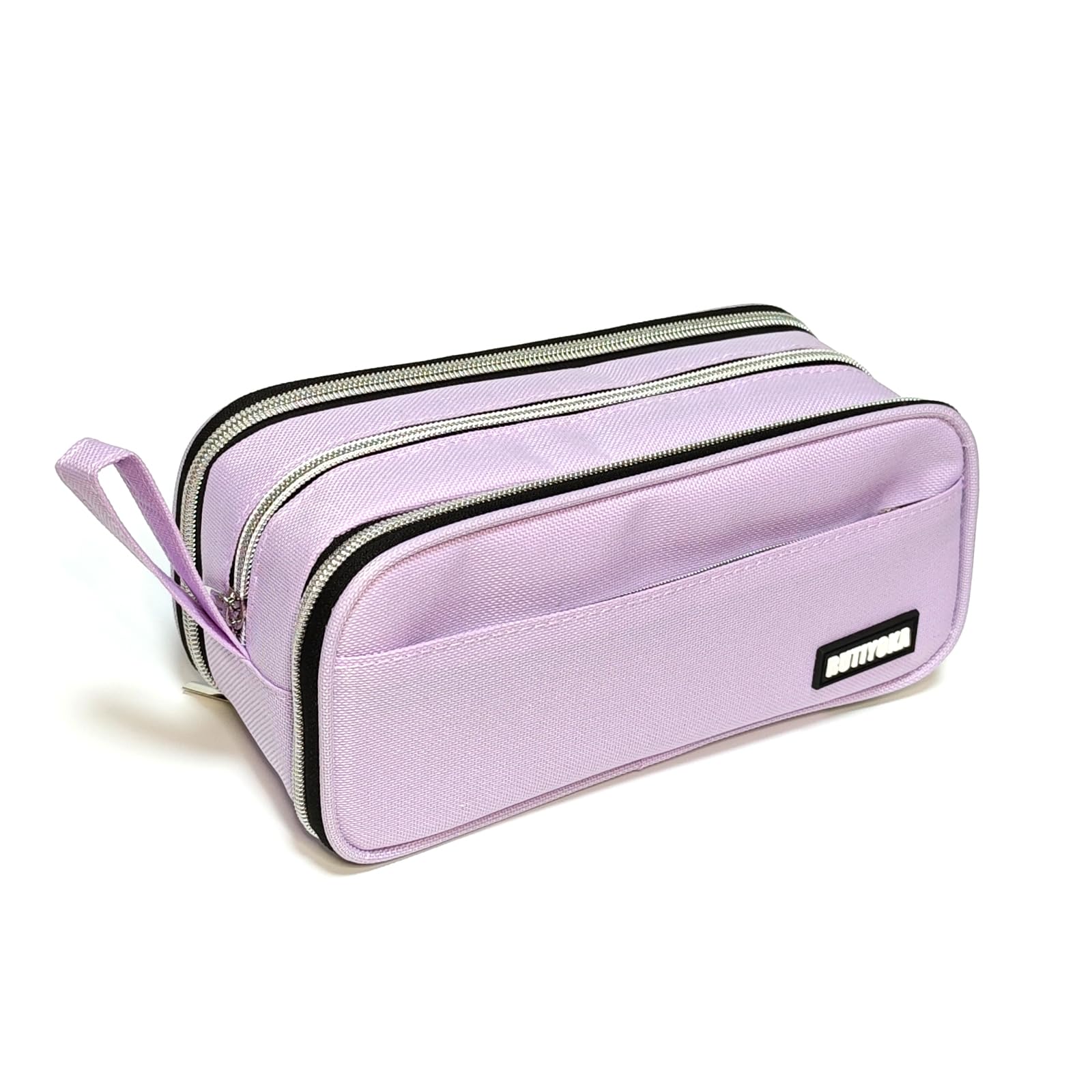 Large Pencil Case Pouch, Extra Big Pencil Bag with 4 Compartments for Kids, Oxford Cloth Pen Bag with Zipper, Pencil Organizer, Cute Aesthetic School Supplies for Teen Girls Boys Adults Pink