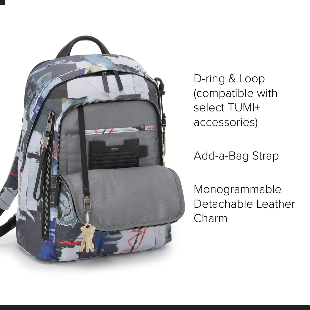 TUMI - Voyageur Halsey Backpack - Travel Backpack - For Business, Fashion, Commute - Holds Up to 14" Screens - Black & Gold